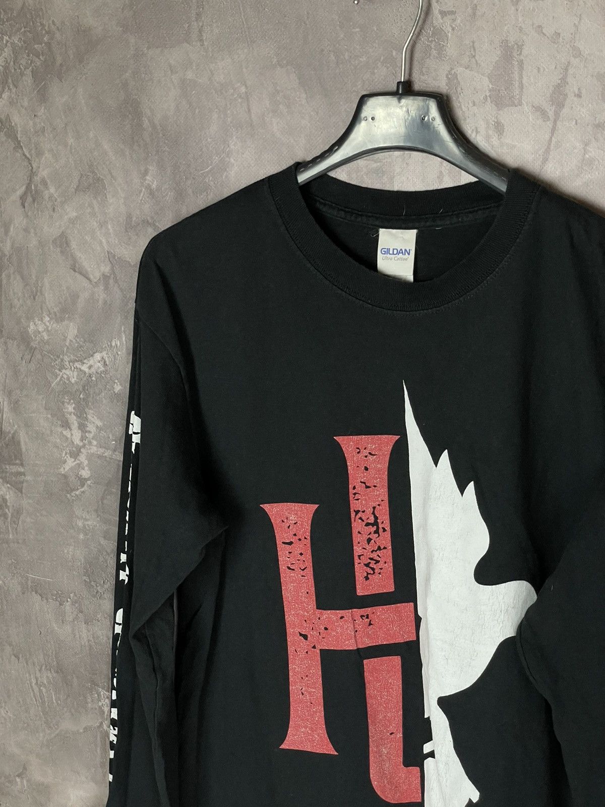 Band Tees × Vintage VINTAGE Y2K HOLLYWOOD UNDEAD LONG SLEEVE TEE Size US M / EU 48-50 / 2 - 7 Thumbnail