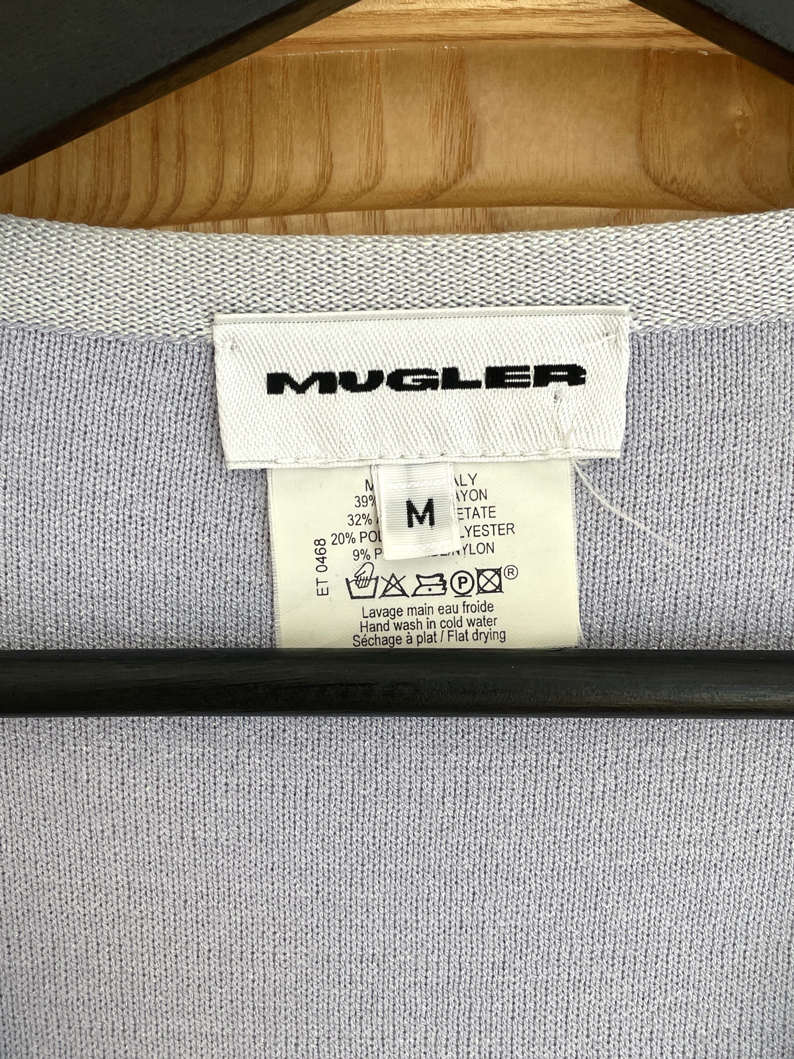 Mugler pastel blue cardigan Size M / US 6-8 / IT 42-44 - 6 Thumbnail