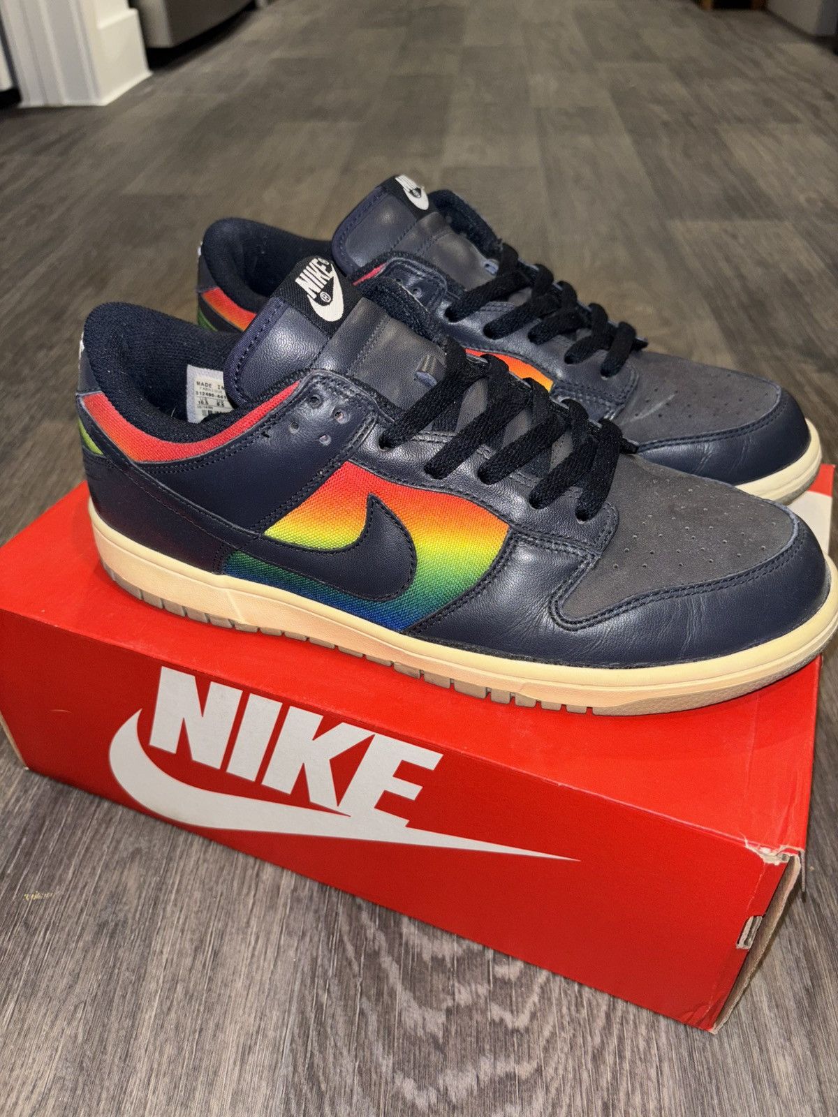 Nike 2005 Nike Dunk Low Dark Obsidian Royal Size US 10.5 / EU 43-44 - 1 Thumbnail