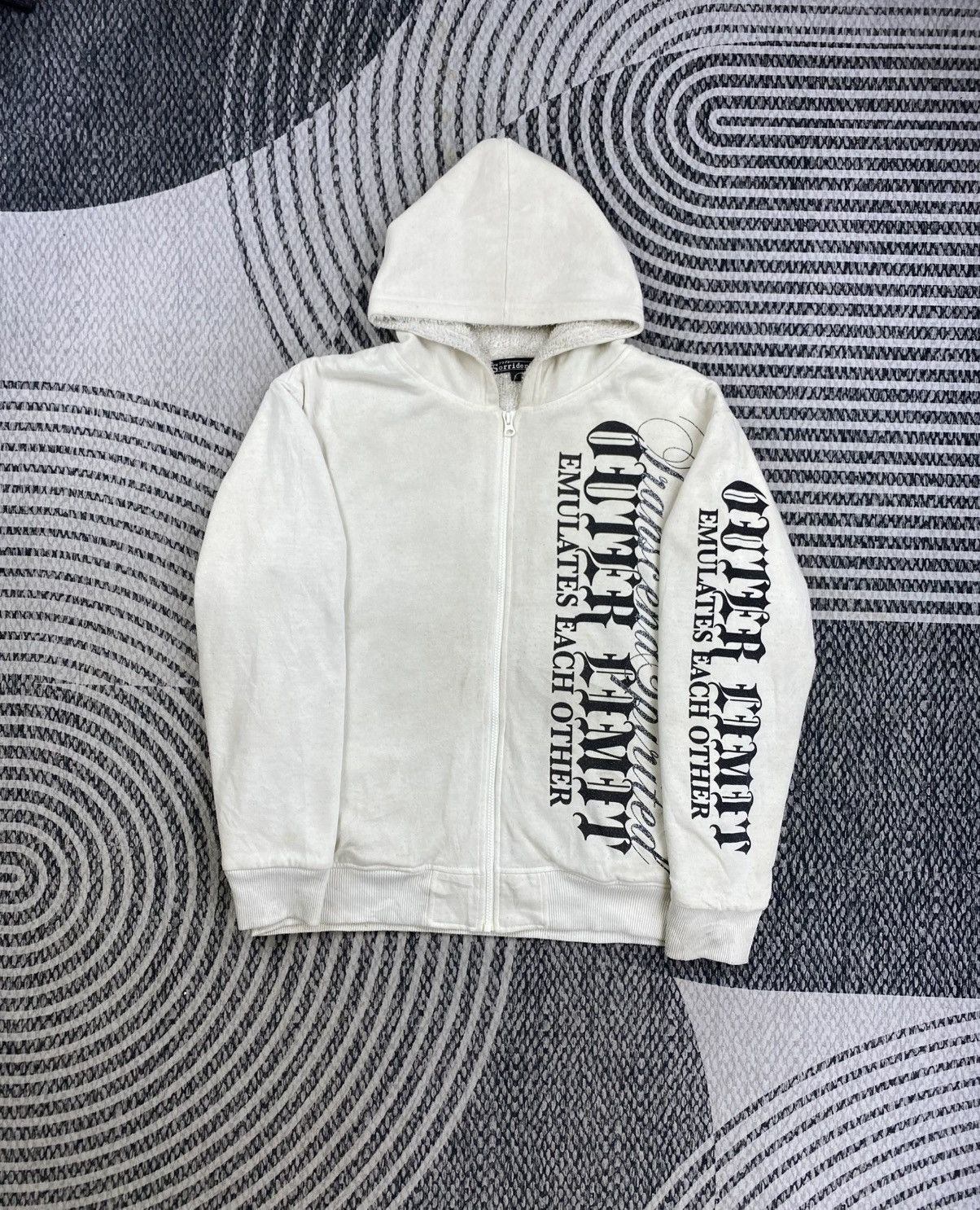 Japanese Brand Vtg Sorridere Outer Limit Emulates Each Other Fulzip Hoodie Size US L / EU 52-54 / 3 - 1 Thumbnail