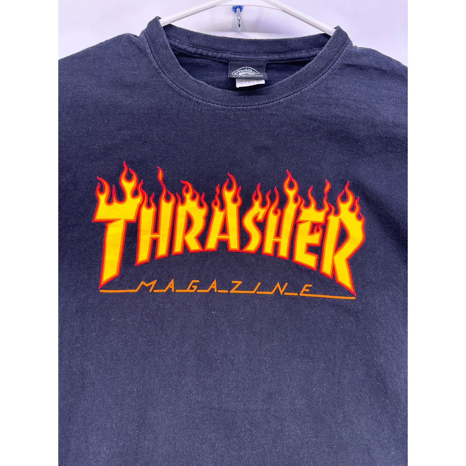 Thrasher Thrasher Magazine Iconic Flame logo Black Tshirt Size Large Size US L / EU 52-54 / 3 - 5 Thumbnail