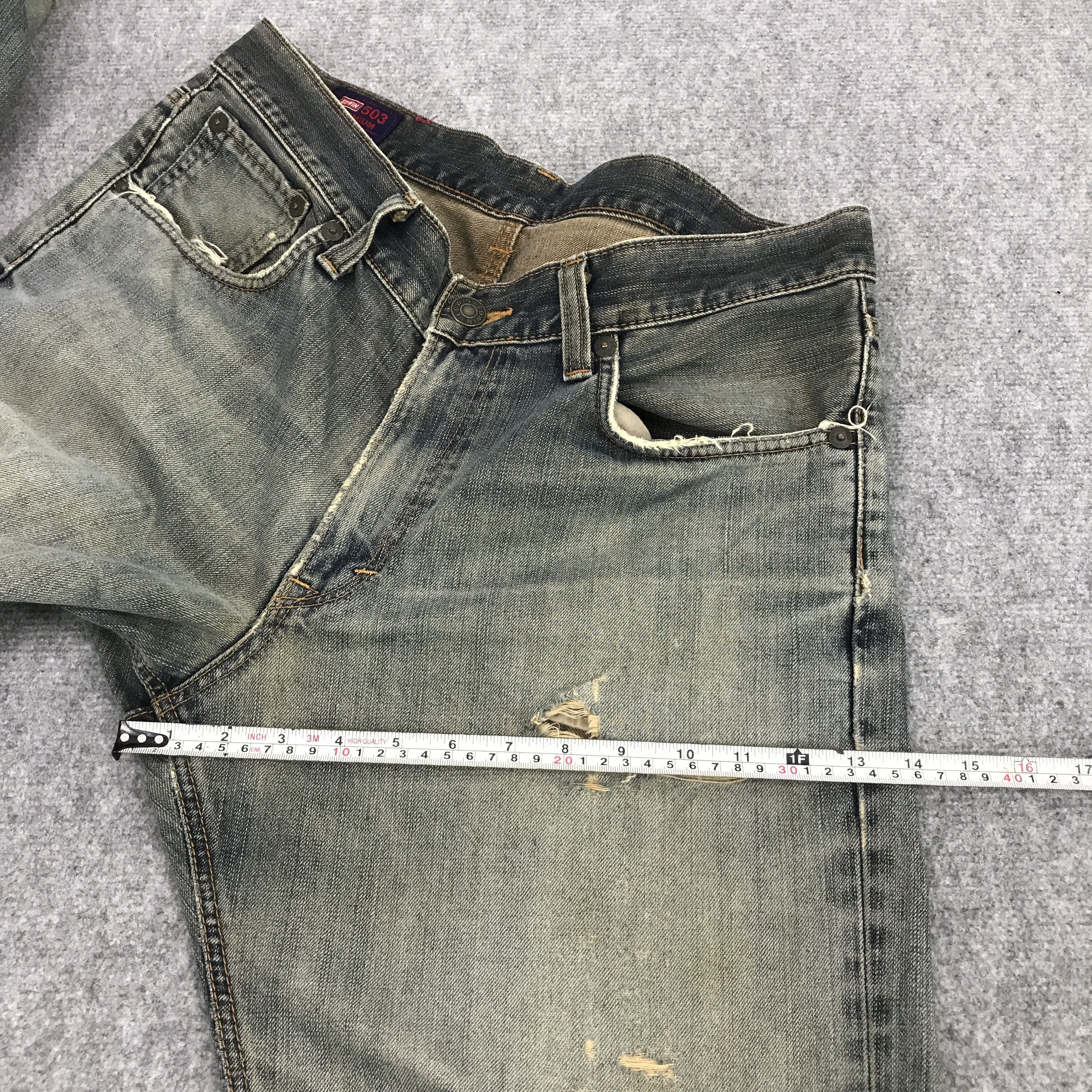 Edwin Faded Denim edwin Japan style distressed jean Size US 34 / EU 50 - 7 Thumbnail