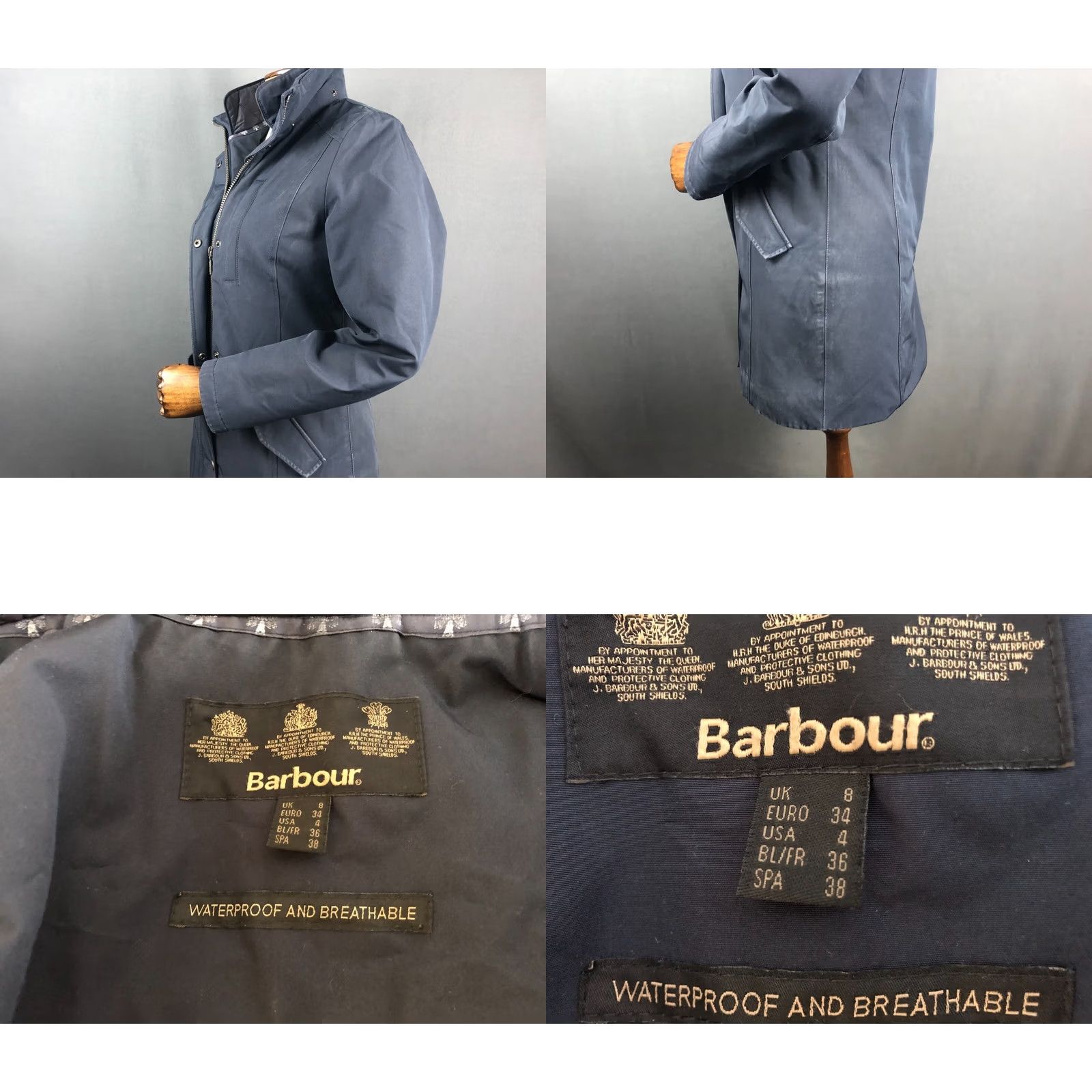Barbour Barbour Jacket Women Full Zip Hooded Black Polyester 4 XS? Size S / US 4 / IT 40 - 8 Thumbnail