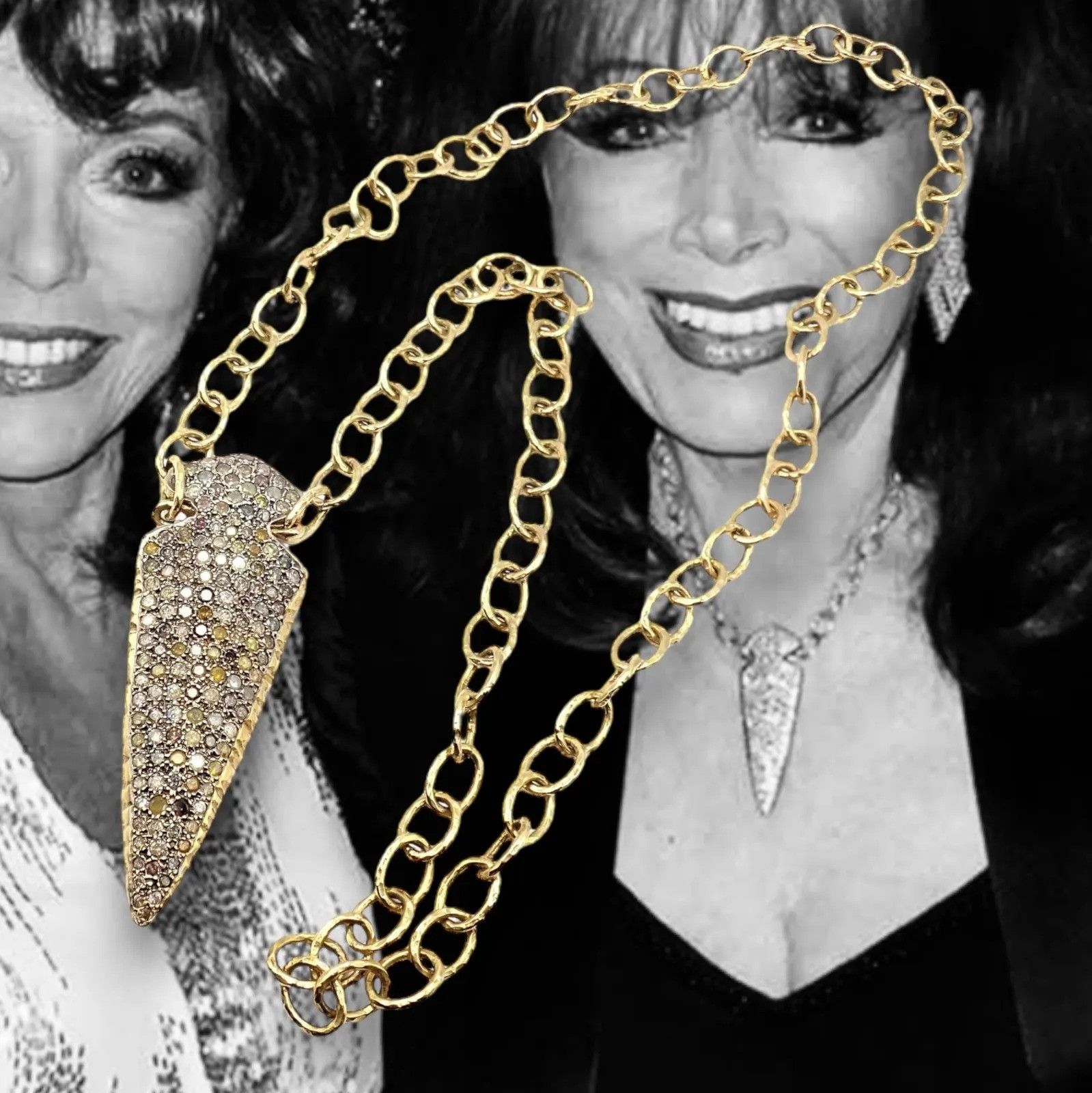 Vintage Loree Rodkin 18k Yellow Gold 6.5ct Diamond Necklace | Grailed