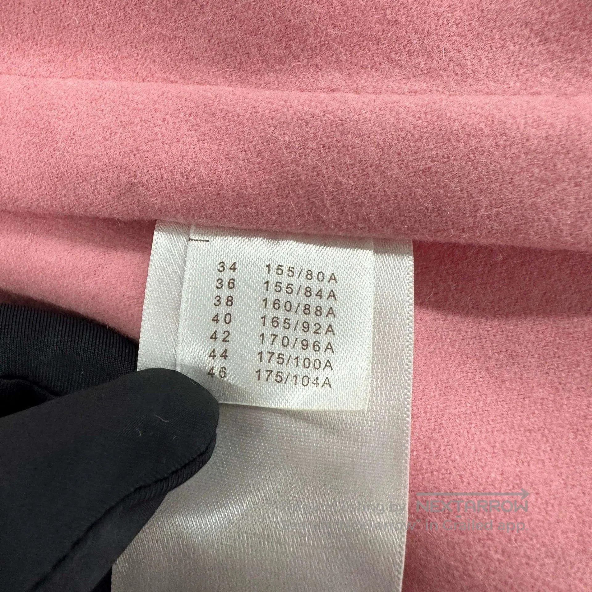 Louis Vuitton LV Pink Long Wool Coat Size 38. Size XS / US 0-2 / IT 36-38 - 6 Thumbnail