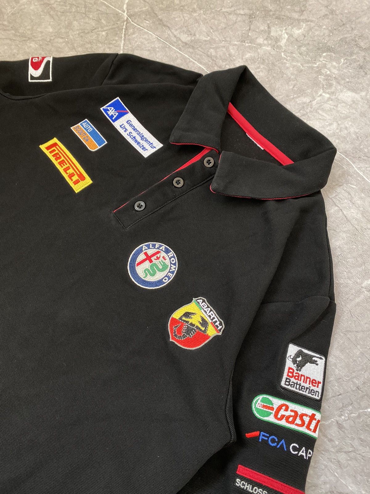 Formula 1 Alfa Romeo Vintage Racing Official Team Racing Polo Y2K Size US S / EU 44-46 / 1 - 4 Thumbnail