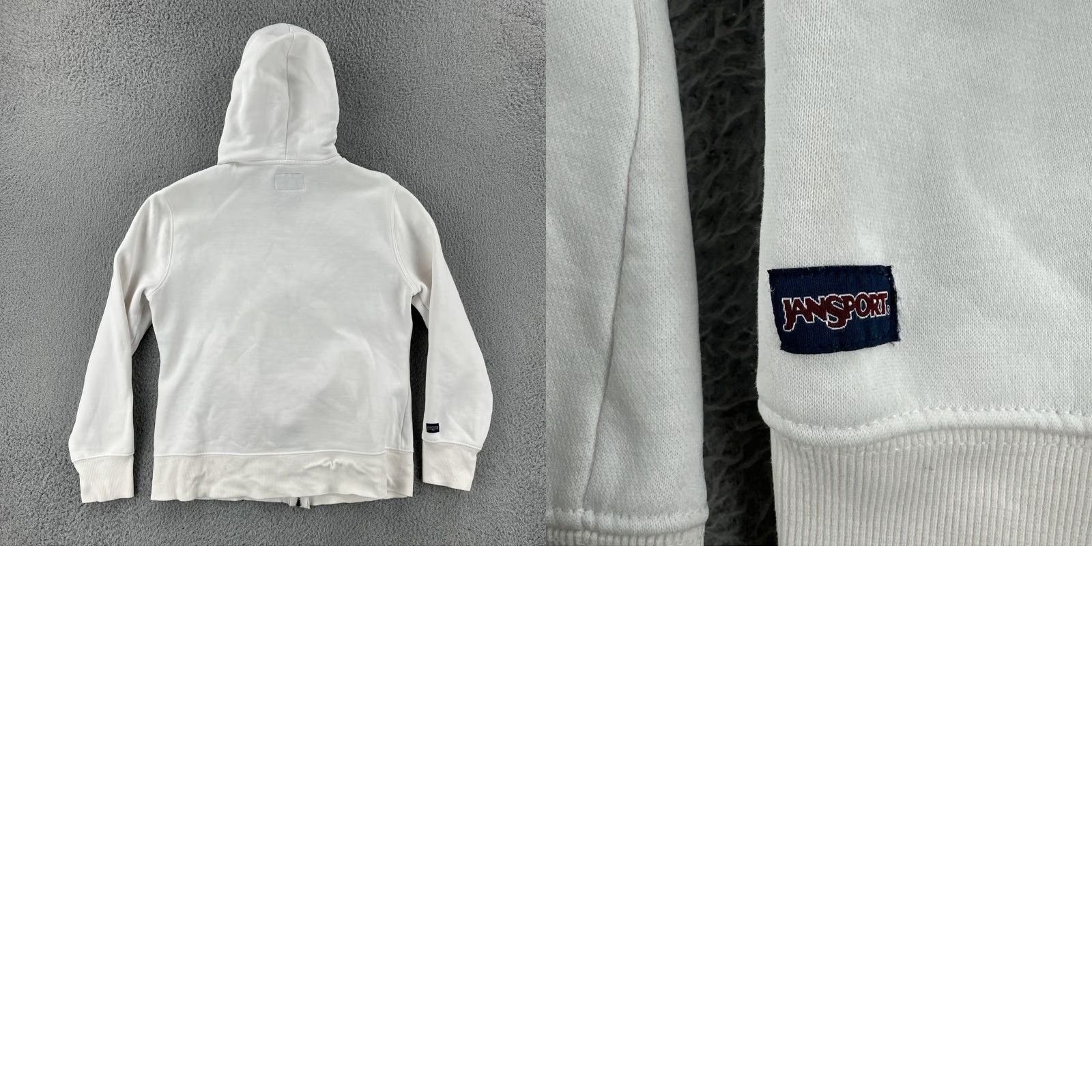 Jansport VINTAGE JanSport White Hoodie Loyola University New Orleans Y2K Full Zip Hooded Mens M Regular Shirt (Hoodie) Size US M / EU 48-50 / 2 - 10 Thumbnail