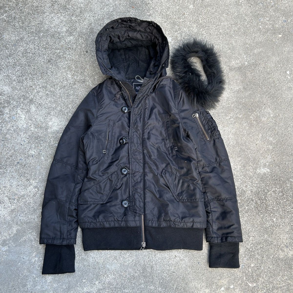 If Six Was Nine × Le Grande Bleu (L.G.B.) × MOUSSY AZUL by moussy Fur Jacket Style ifsixwasnine Size US XXS / EU 40 - 2 Thumbnail