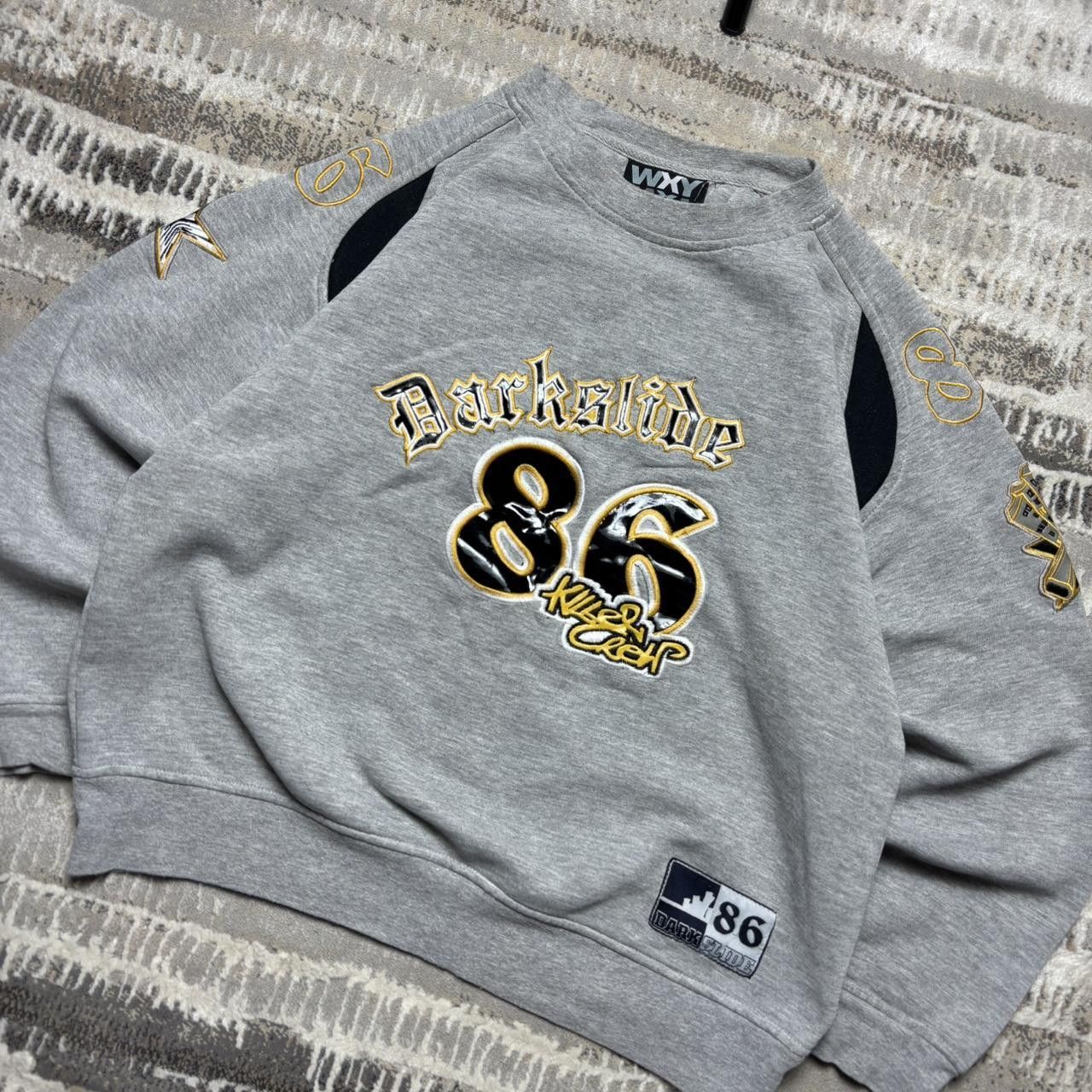 Japanese Brand 00s Embroidered Boxy Crewneck Grey S Size S / US 4 / IT 40 - 2 Thumbnail