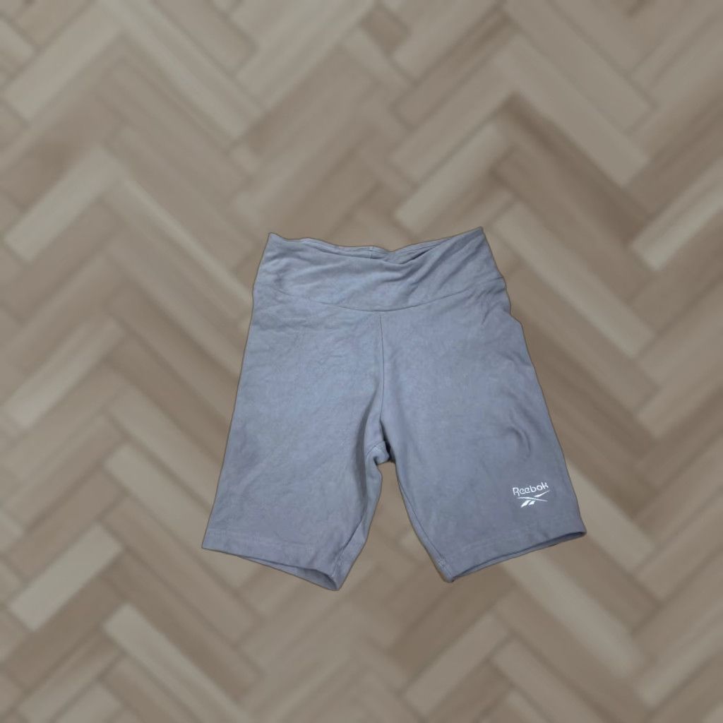 Reebok VINTAGE Reebok Biker Shorts Womens M Gray Activewear Gym Training Running 7121 Size 32" / US 10 / IT 46 - 1 Thumbnail