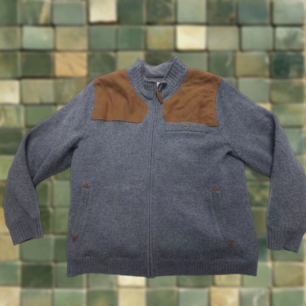 Vintage Duluth Windproof Wool Zip Sweater Mens XL Gray Fisherman Knit Shirt Jacket Bomber Style Regular Layered Knit Windproof Lined USA Outdoor Vintage No Size US XL / EU 56 / 4 - 1 Thumbnail