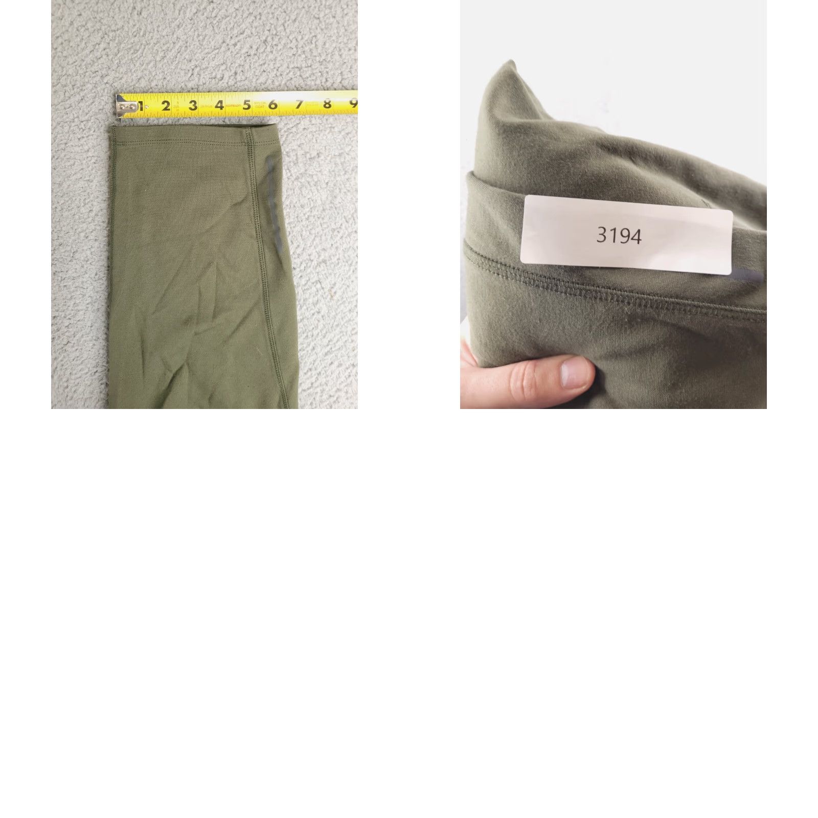 Olive Russell Sweatpants Mens XL Olive Green Lightweight Drawstring Tapered 28 In Inseam Activewear Pants Size US 36 / EU 52 - 8 Thumbnail