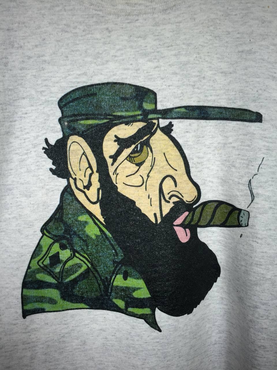 Hanes × Vintage Fidel Castro Cuban Revolutionary Castro's Backroom Tee Size US XXL / EU 58 / 5 - 4 Thumbnail