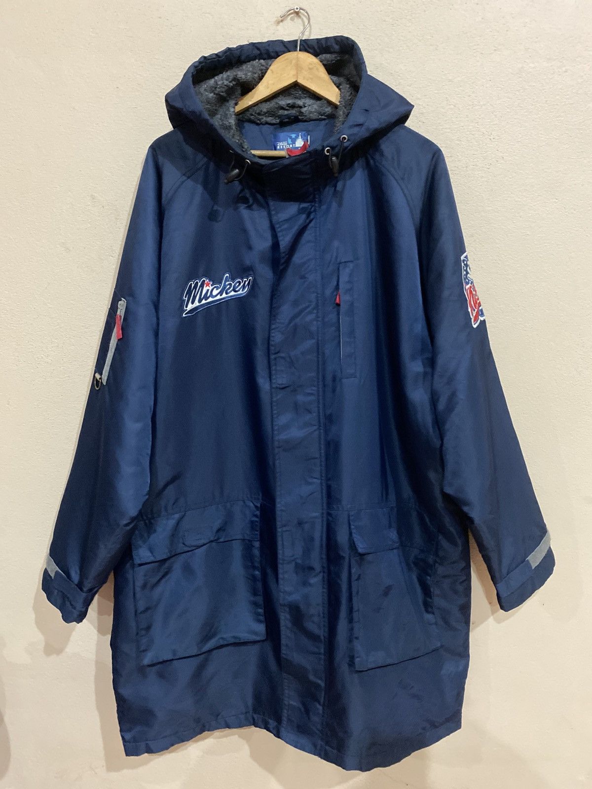 Disney × Mickey Mouse Mickey Sherpa Lining Long Jacket Size US L / EU 52-54 / 3 - 8 Thumbnail