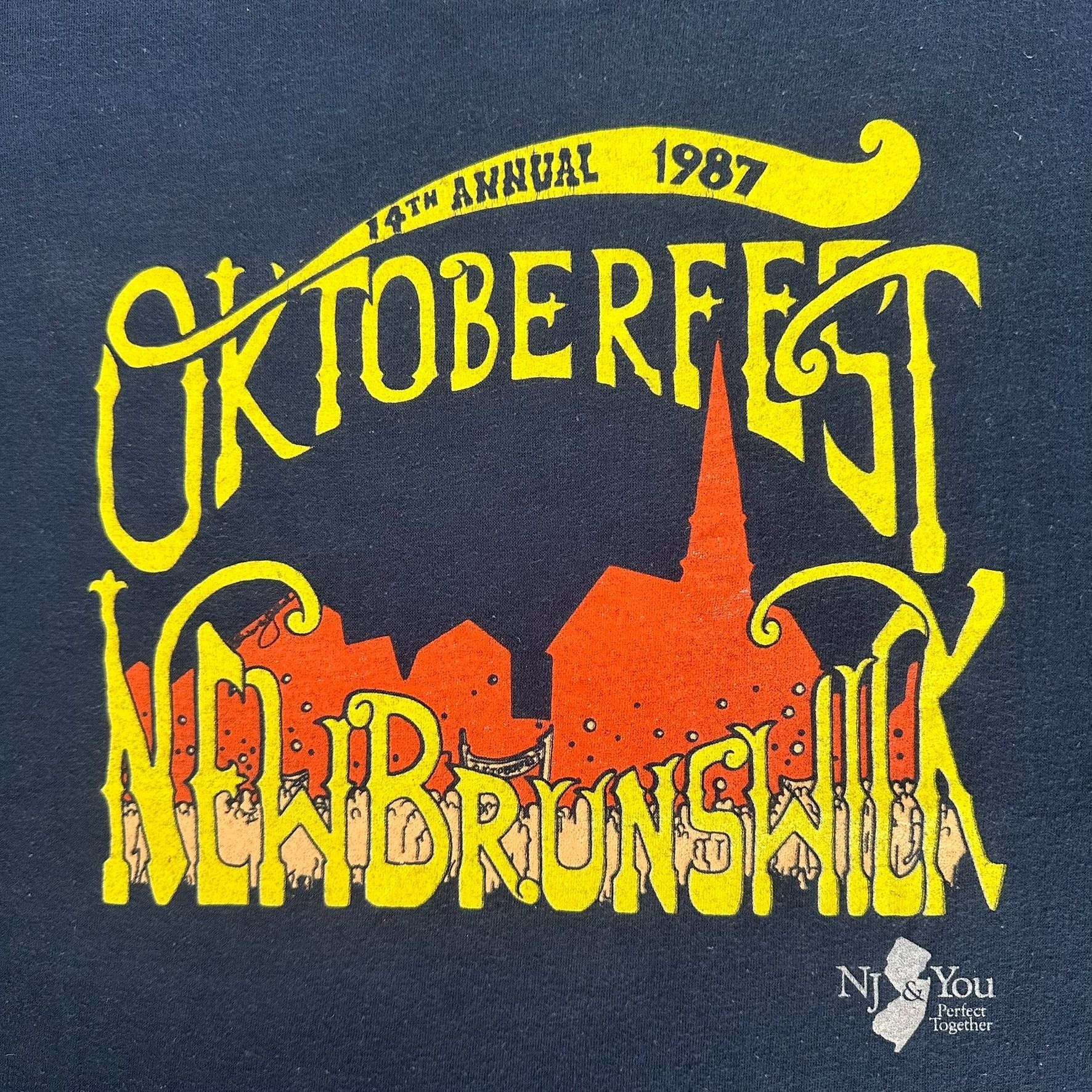 Vintage Vintage 80s Oktoberfest T-Shirt New Brunswick Screen Stars Size US M / EU 48-50 / 2 - 2 Thumbnail