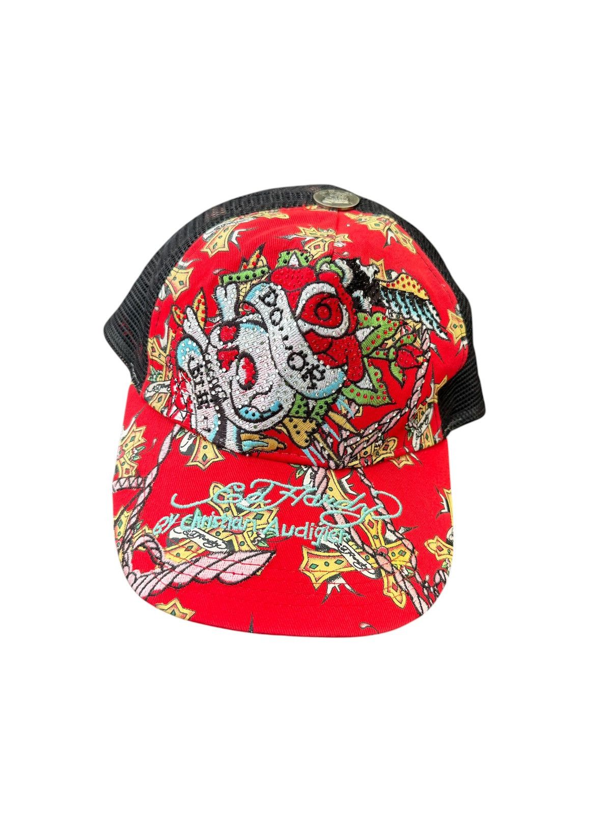 Ed Hardy VINTAGE ED HARDY BY CHRISTIAN AUDIGIER TRUCKER HAT Size ONE SIZE - 1 Thumbnail