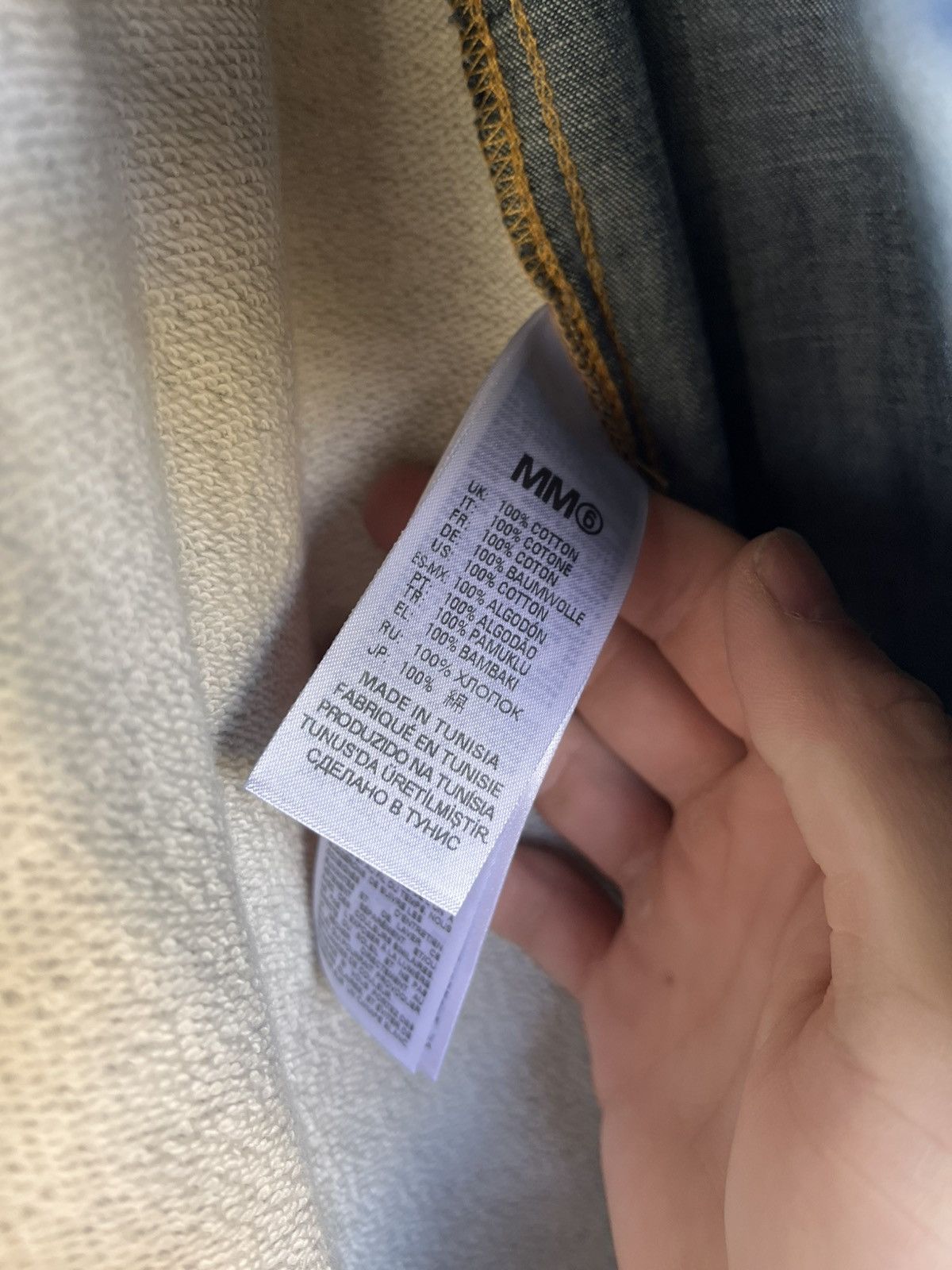MM6 Maison Margiela MM6 Denim Cotton Sweater Hybrid Shirt Size US L / EU 52-54 / 3 - 4 Thumbnail