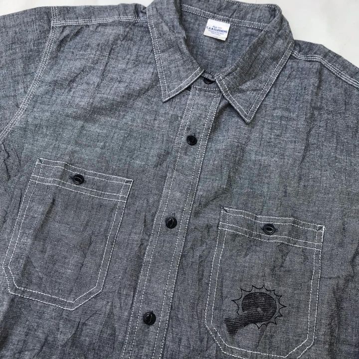 CPO × Japanese Brand Cab japan C.A.B Clothing Chambray Shirt Short Sleeve Japan Size US L / EU 52-54 / 3 - 9 Thumbnail