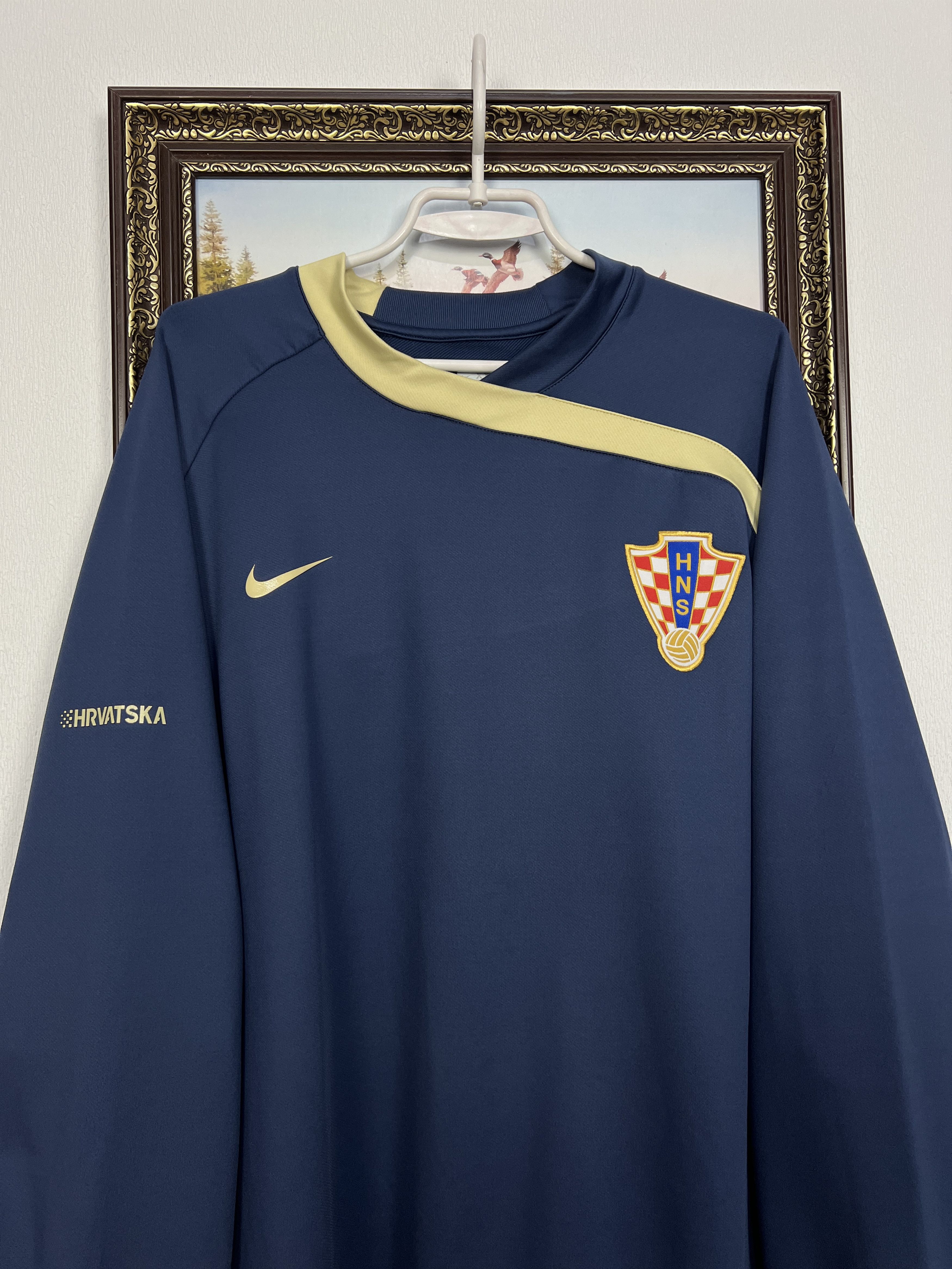 Nike Vintage Croatia Football Train Sweatshirt Track Top Rare Size US XXL / EU 58 / 5 - 2 Thumbnail