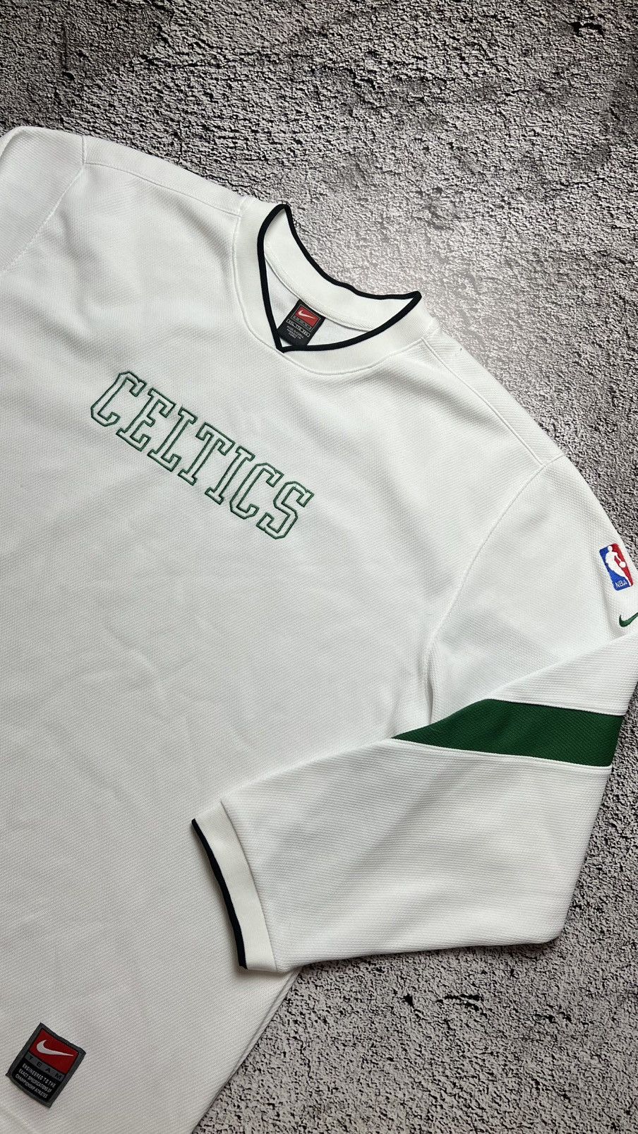 NBA × Nike × Vintage VTG 90’s Boston Celtics NBA nike warm up sweatshirt jacket Size US XXL / EU 58 / 5 - 2 Thumbnail