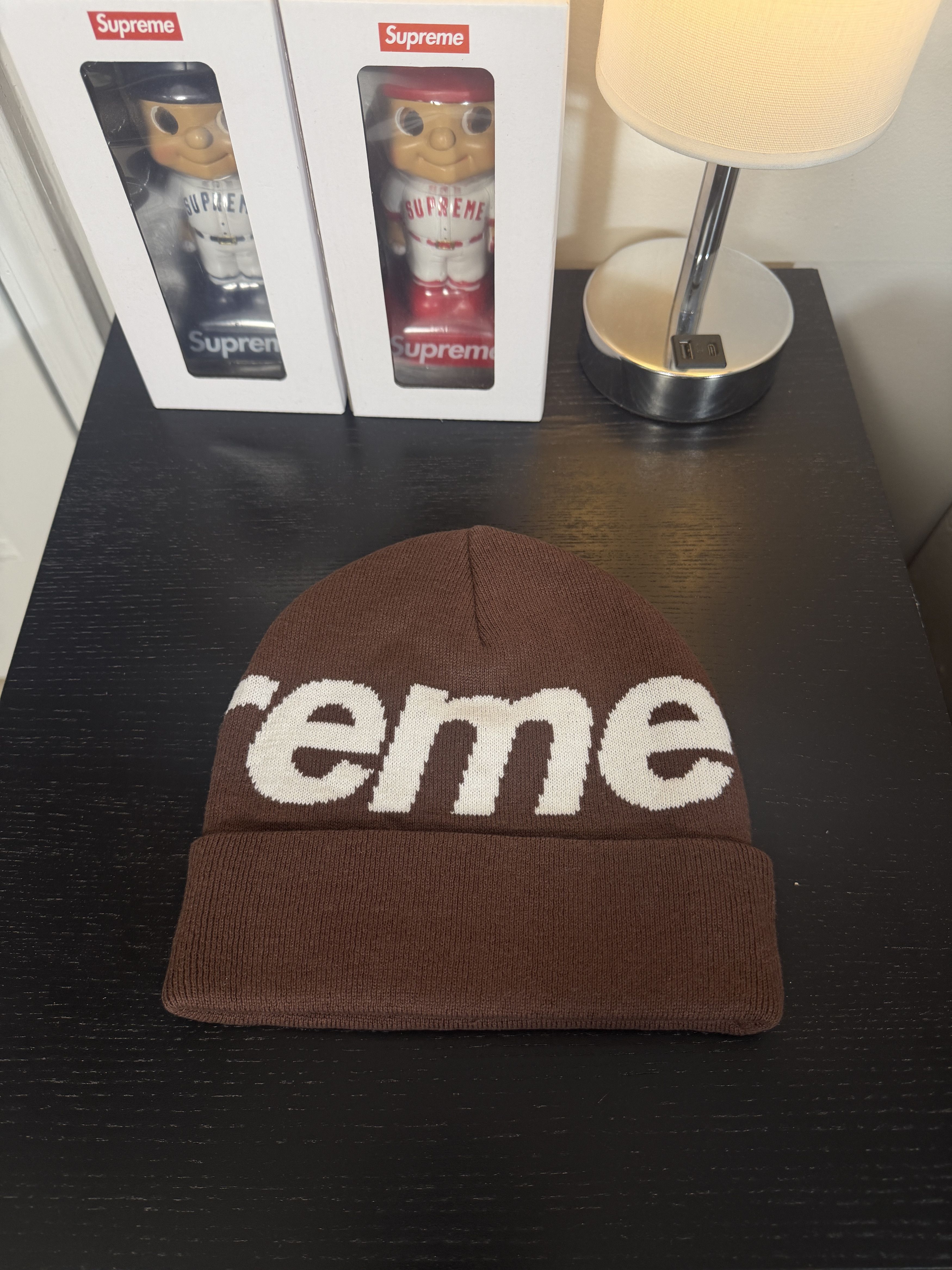 Supreme BIG LOGO BEANIE Size ONE SIZE - 2 Thumbnail