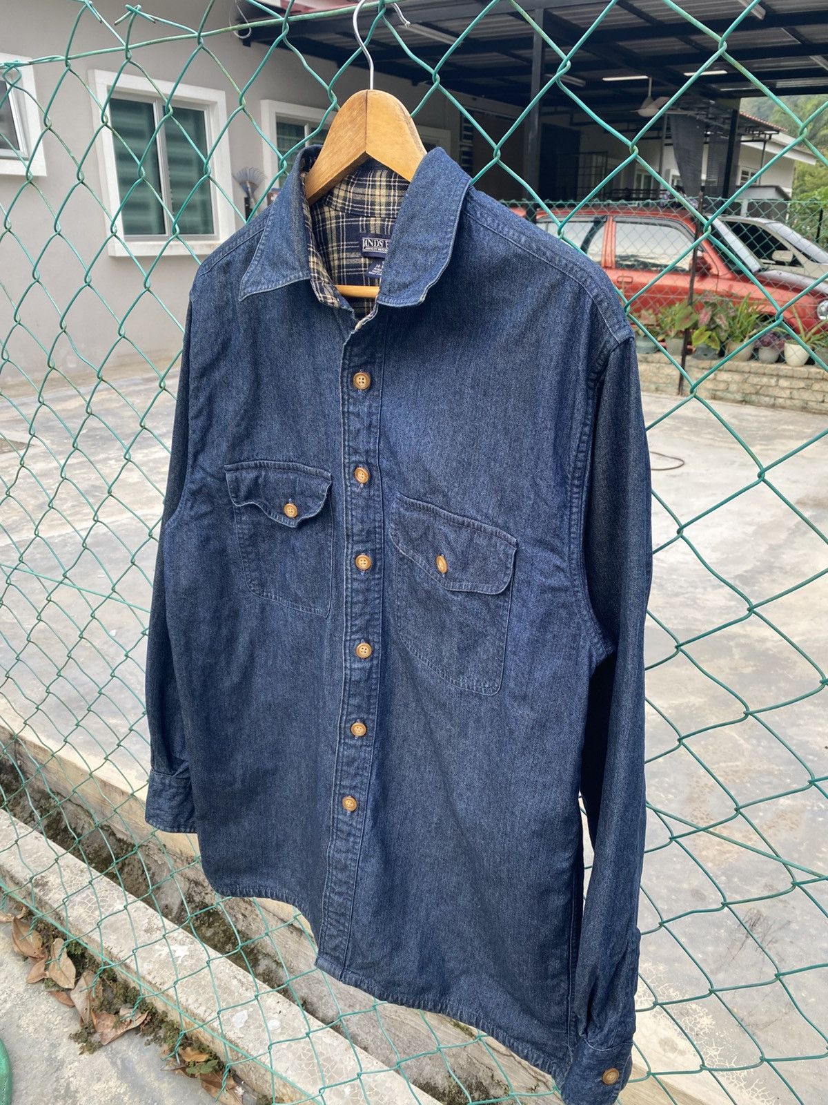 Lands' End Vintage Lands’End long sleeve denim shirts Size US S / EU 44-46 / 1 - 3 Thumbnail