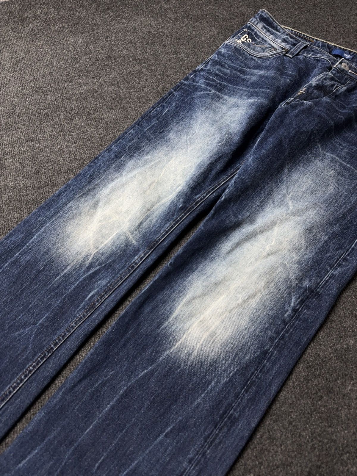 G-Star 00s Vintage G-Star RAW 520 Vintage Faded Denim Jeans Y2K Size US 32 / EU 48 - 3 Thumbnail