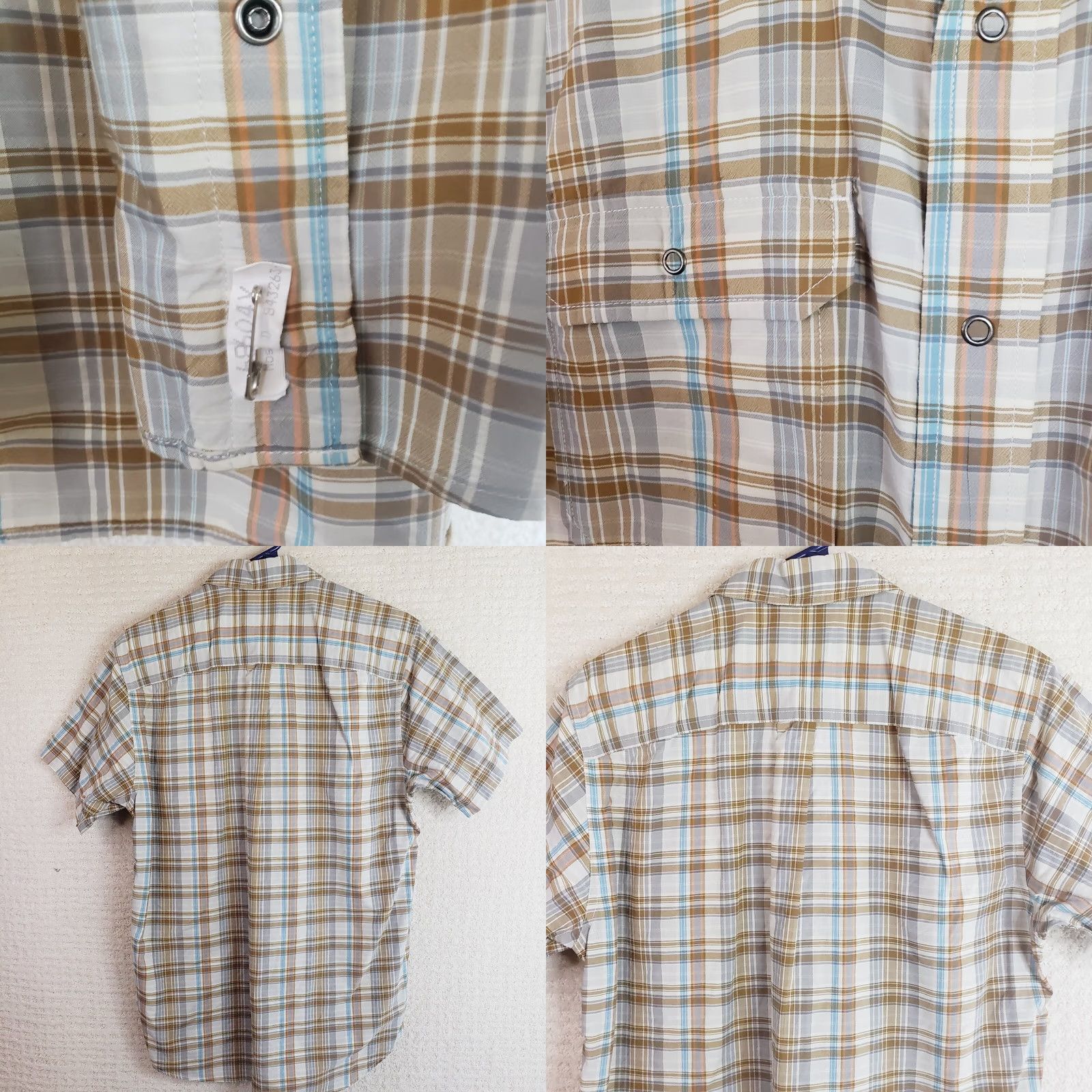 Patagonia Patagonia Button-Up Shirt Men's M Khaki Blue Plaid Short Sleeve Cotton Size US M / EU 48-50 / 2 - 8 Thumbnail