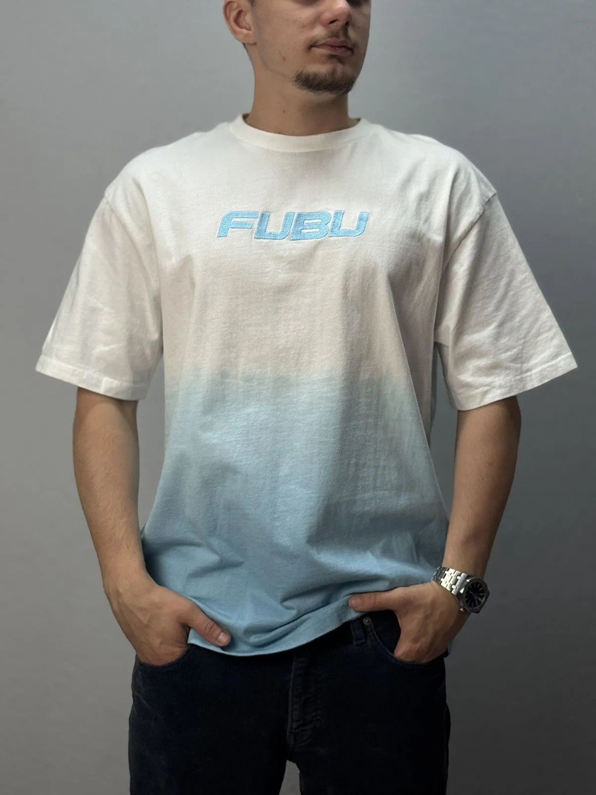 Fubu Vintage Fubu T-shirt Jnco Tee Sk8 streetwear Y2K Stussy Size US M / EU 48-50 / 2 - 2 Thumbnail