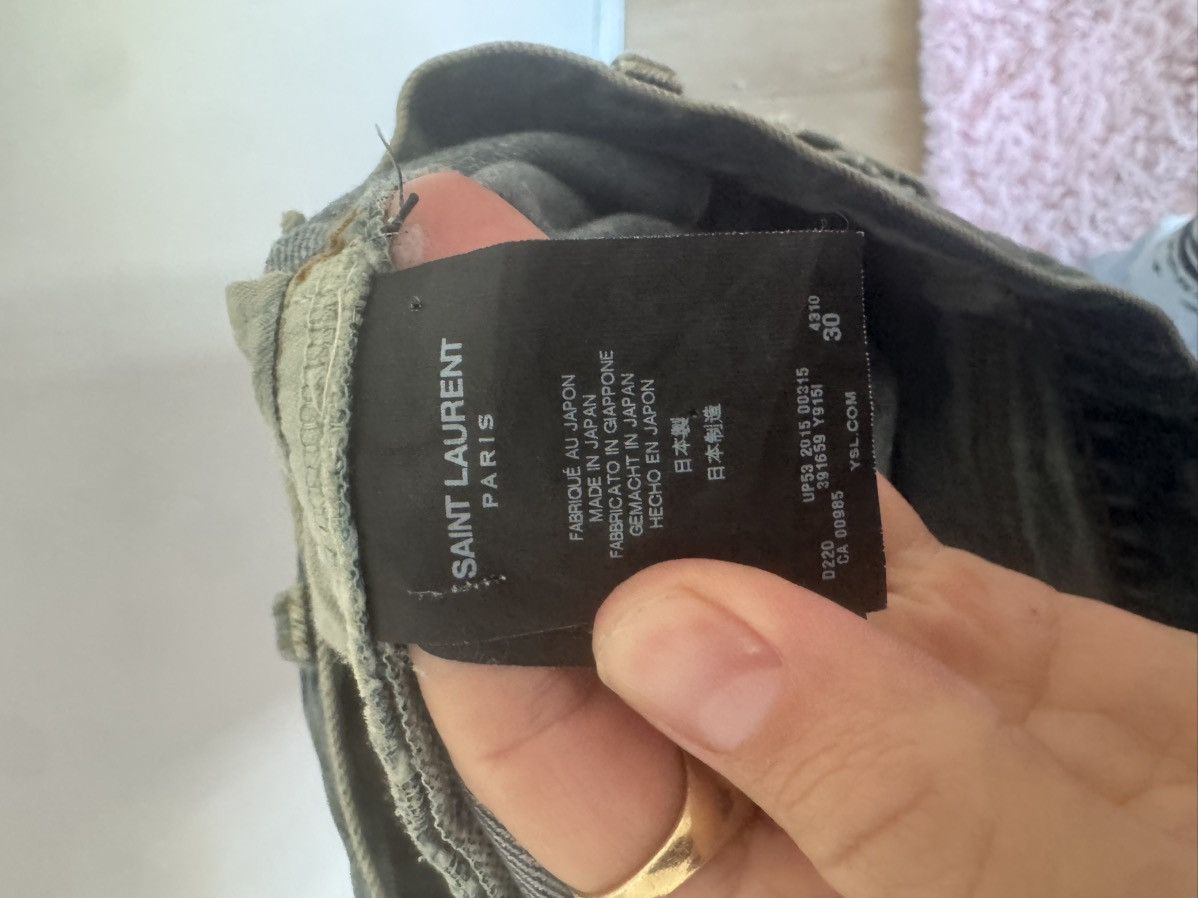 Saint Laurent Paris 2015 Crash denim Size US 30 / EU 46 - 5 Thumbnail