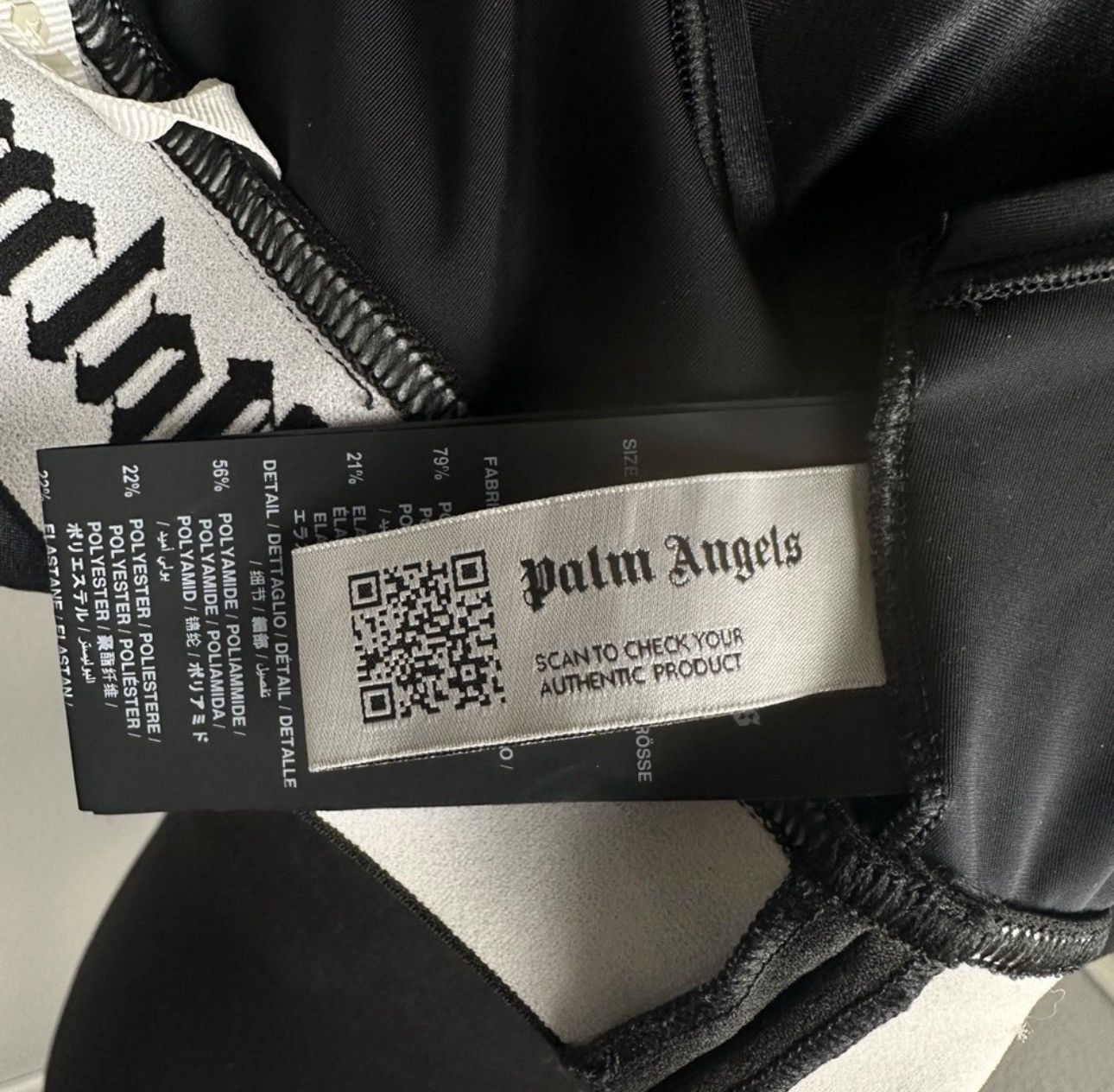 Palm Angels PALM ANGELS Sports Bra Medium Black Shine Racerback Unpadded Size M / US 6-8 / IT 42-44 - 8 Thumbnail