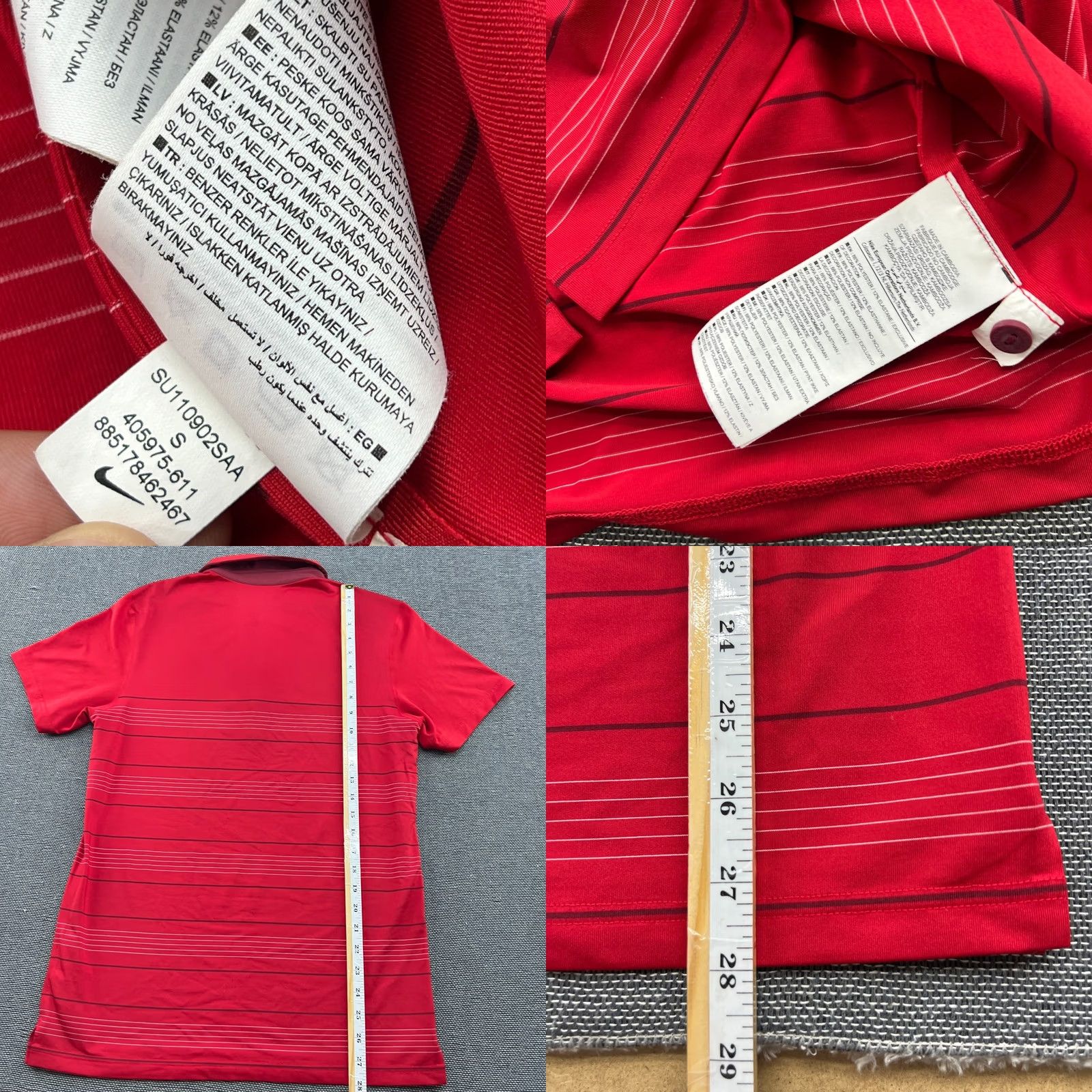 Nike Nike Roger Federer 2011 French Open Polo Shirt Mens S Red Tennis Shirt Size US S / EU 44-46 / 1 - 8 Thumbnail