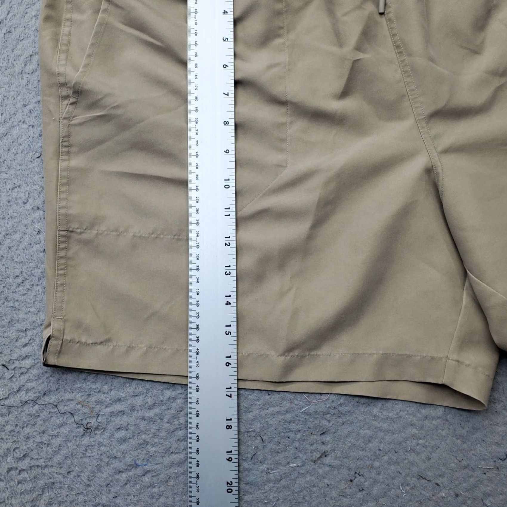 Vintage DSG Mens 2XL Active Jogger Shorts Tan Pleated Front Drawstring Waist Pockets Slim Athletic Summer Casual Sung / Shorts (2XL) Size US 39 - 3 Thumbnail
