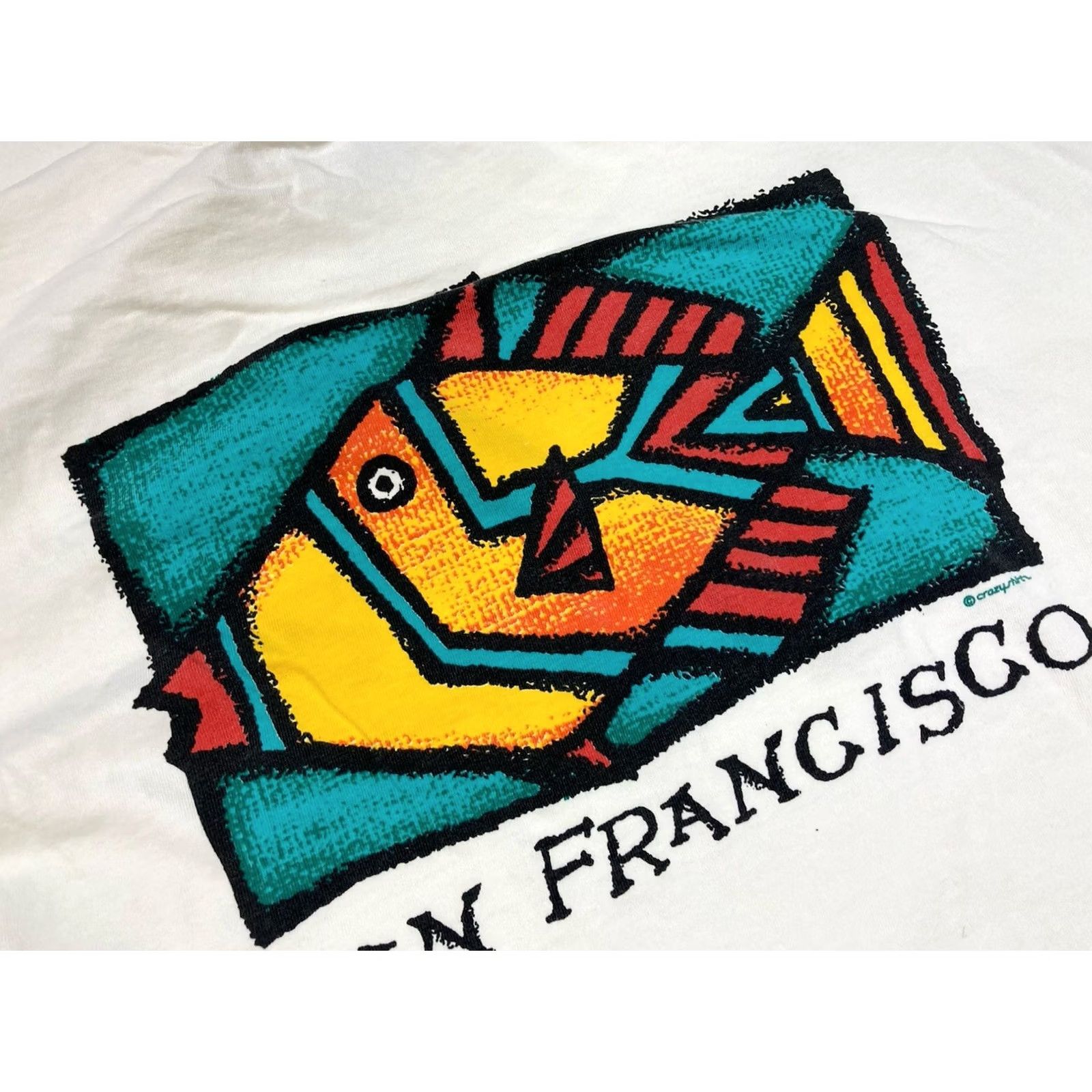 Vintage VINTAGE Crazy Shirts San Francisco Fish T-shirt Men Large USA 90s Single Stitch Size US L / EU 52-54 / 3 - 2 Thumbnail
