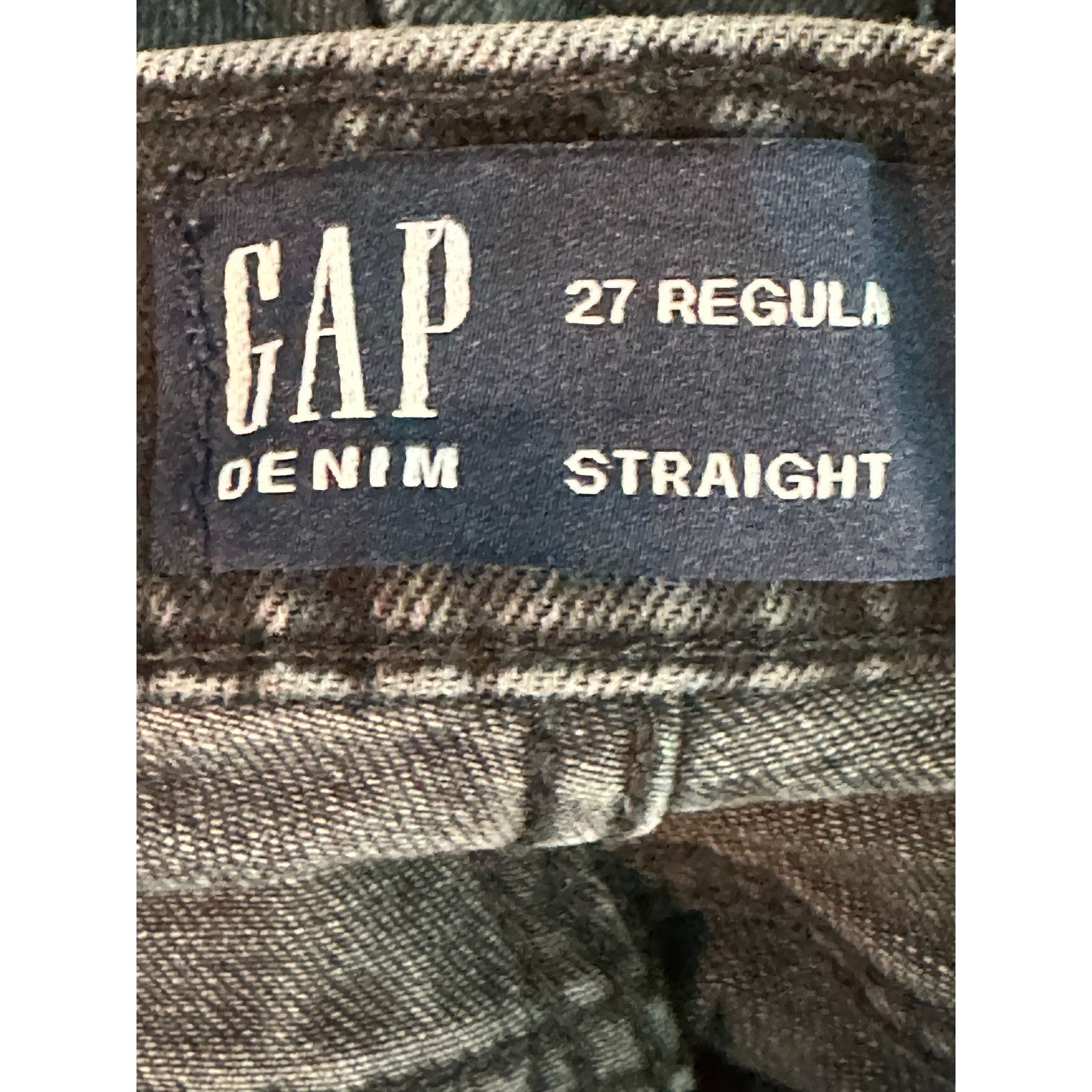 Gap Gap black regular fit straight high rise ankle jeans size 27 Size 28" / US 6 / IT 42 - 3 Thumbnail