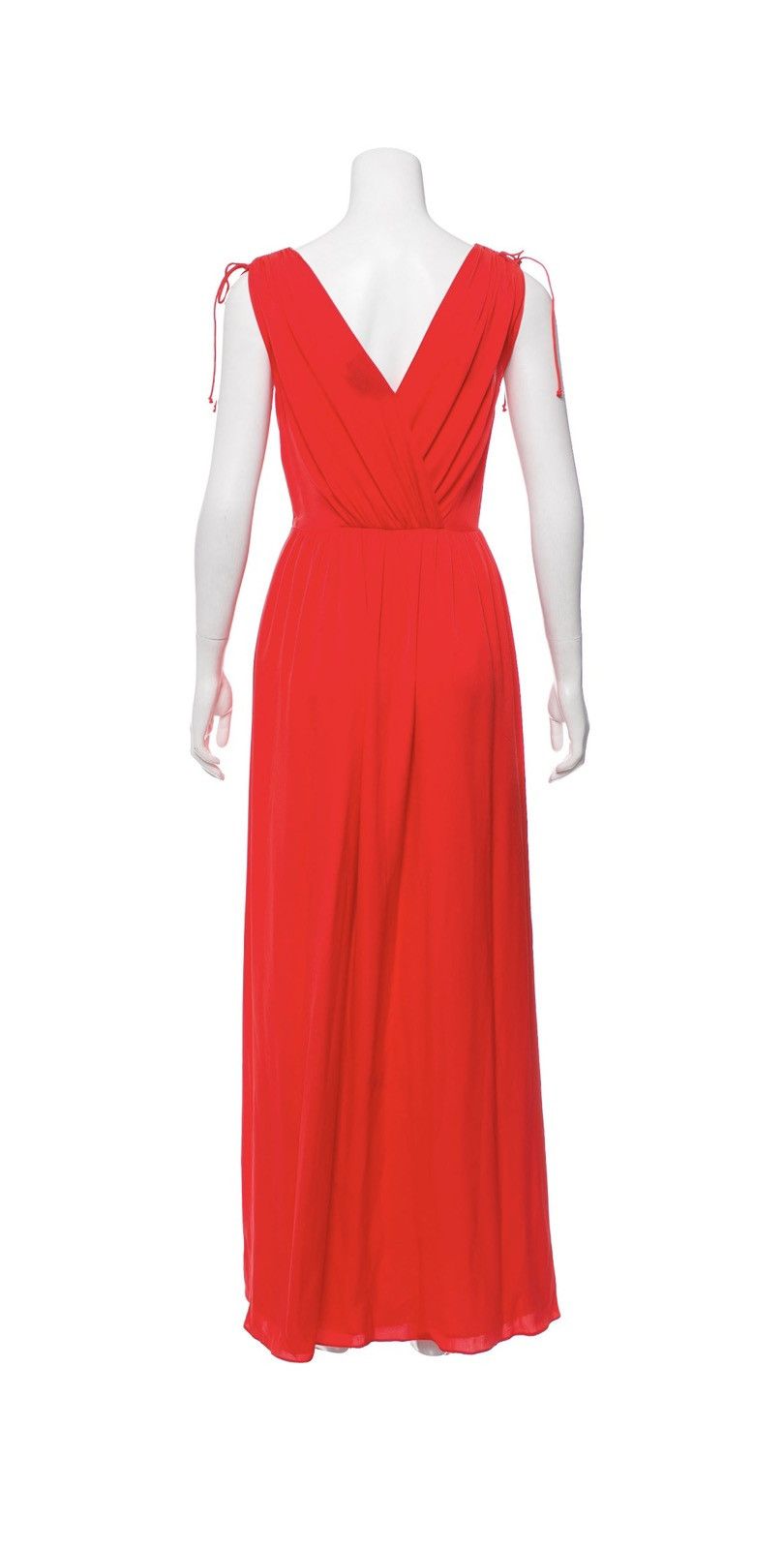 Sachin & Babi Sachin Babi Silk Maxi Dress Sz XS 0 Orange V-Neck Evening Size XS / US 0-2 / IT 36-38 - 4 Thumbnail
