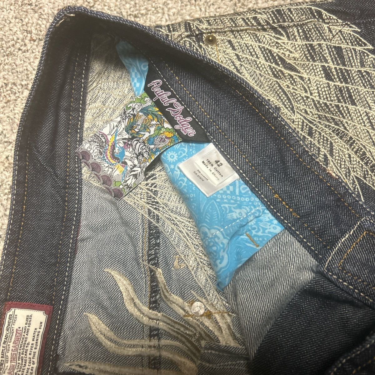Affliction RARE Jesse pinkman wing jeans Size US 42 / EU 58 - 5 Thumbnail