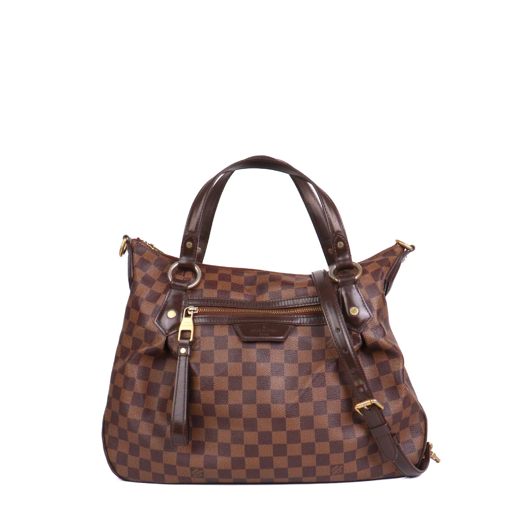 Louis Vuitton LOUIS VUITTON - Louis Vuitton Evora MM shoulder bag in ebony damier canvas Size ONE SIZE - 1 Thumbnail