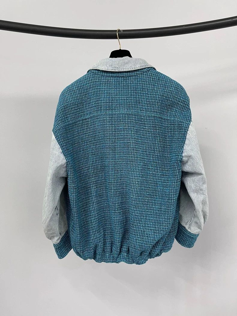 Chanel Chanel Peacock blue silhouette woven denim jacket Size XS / US 0-2 / IT 36-38 - 2 Thumbnail