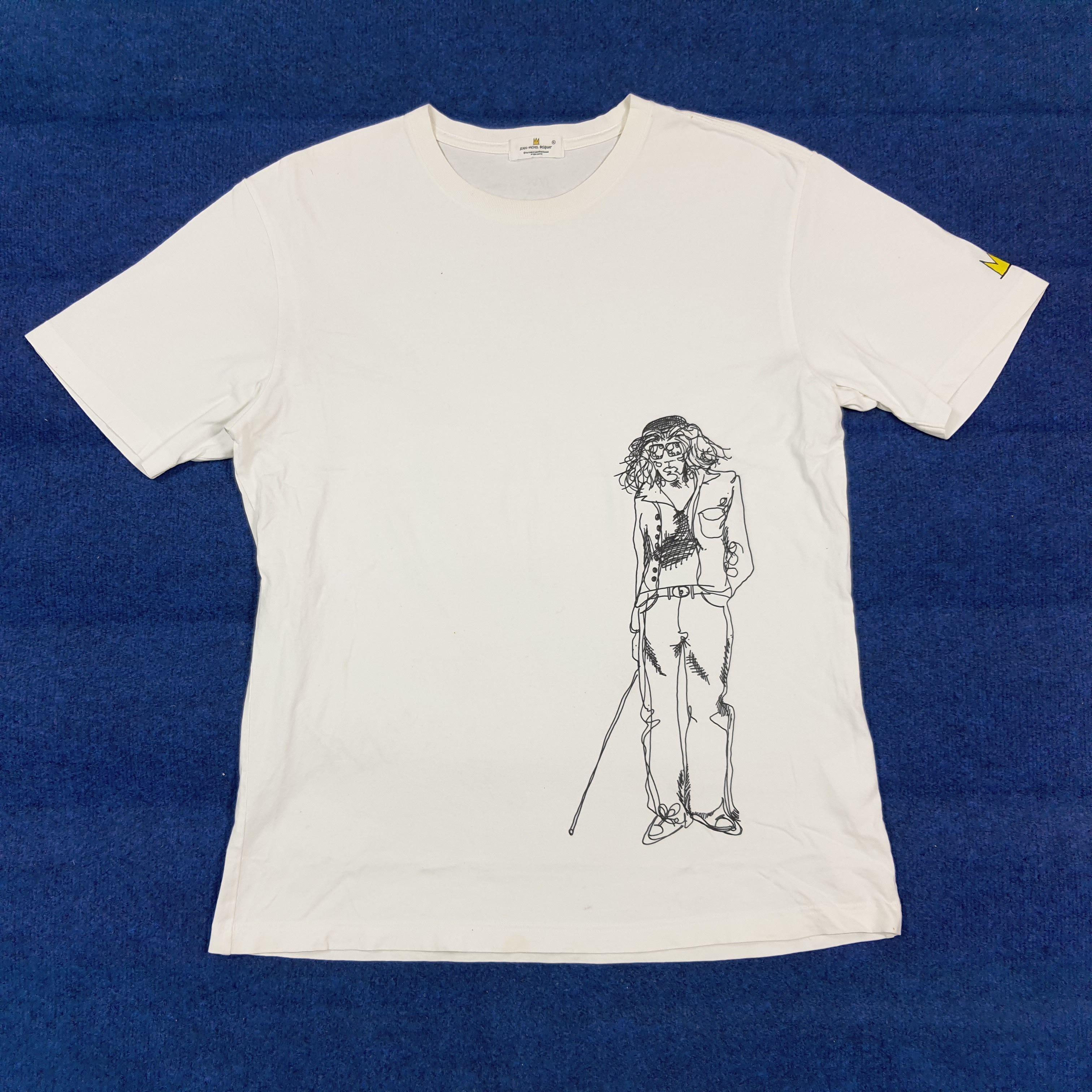 Jean-Michel Basquiat Vintage Jean Michel Basquiat Streetwear Tshirt C301N9 Size US L / EU 52-54 / 3 - 1 Thumbnail