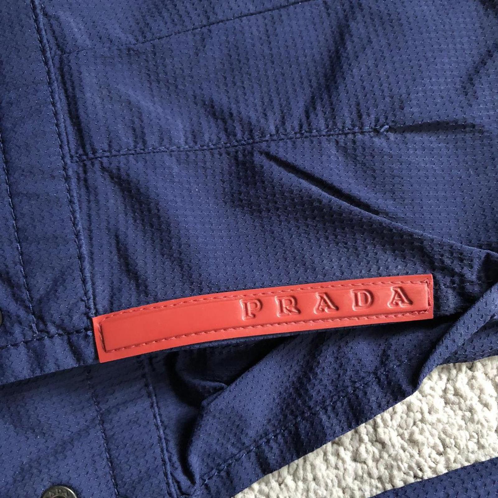 Prada Vintage Prada Red Tab Overshirt Jacket Size US L / EU 52-54 / 3 - 3 Thumbnail