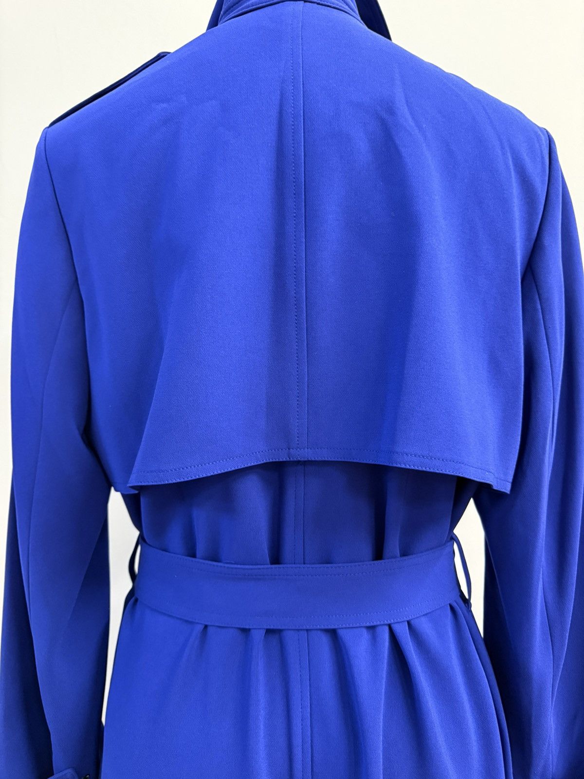 Theory Theory "Oaklane" Trench Coat in Admiral Crepe-Cobalt Blue-L Size L / US 10 / IT 46 - 8 Thumbnail