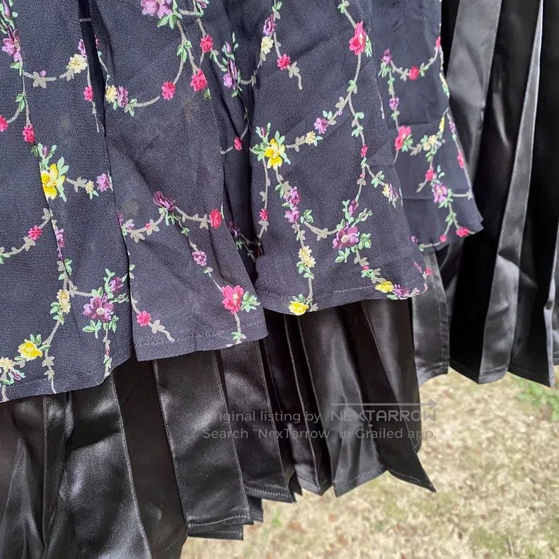 Junya Watanabe Tiny floral print pleated dress