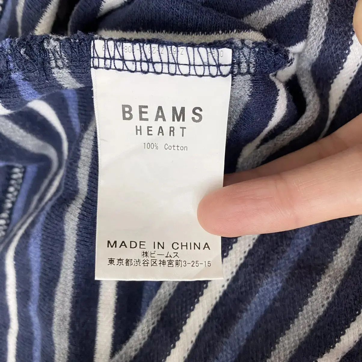Beams Plus Vintage BEAMS PLUS HEART Collection Striped Tee Shirt Size US L / EU 52-54 / 3 - 4 Thumbnail