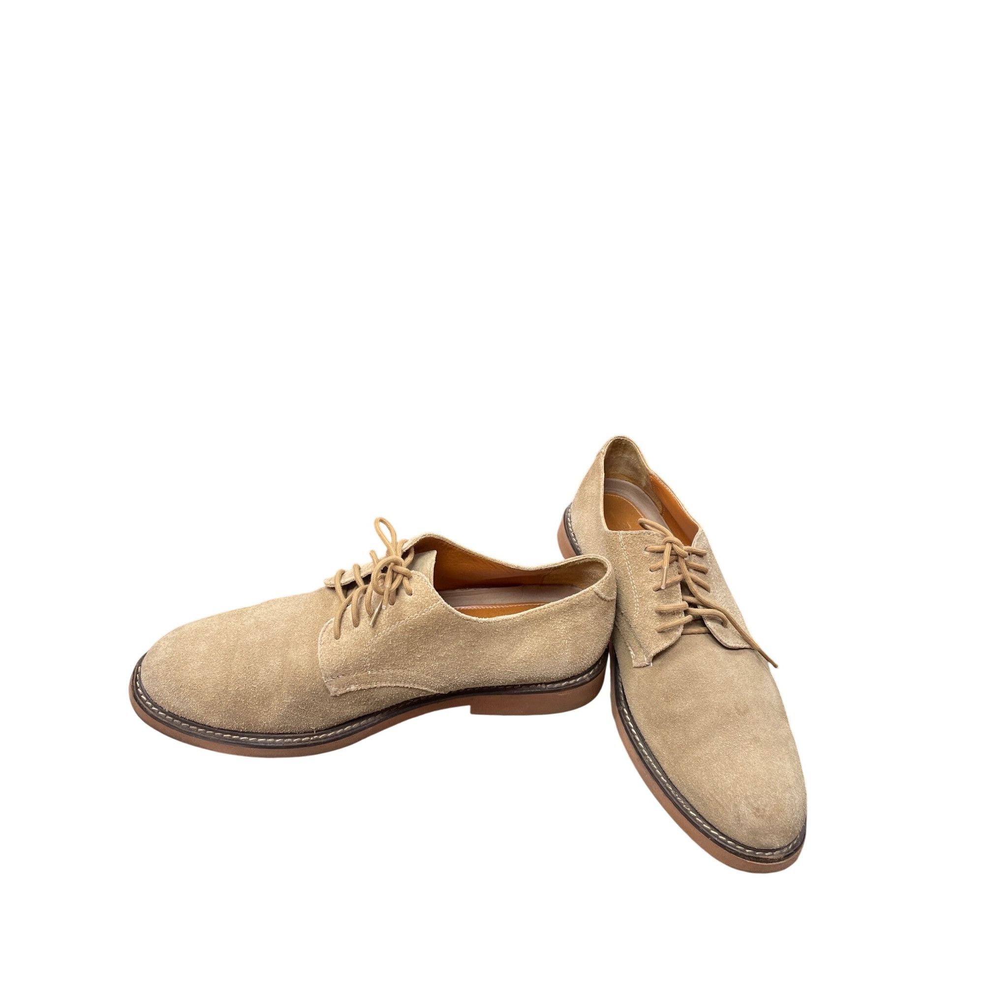 Other David Wilson Mens tan suede Lace-Up Oxfords dress shoes Size Size US 9.5 / EU 42-43 - 2 Thumbnail