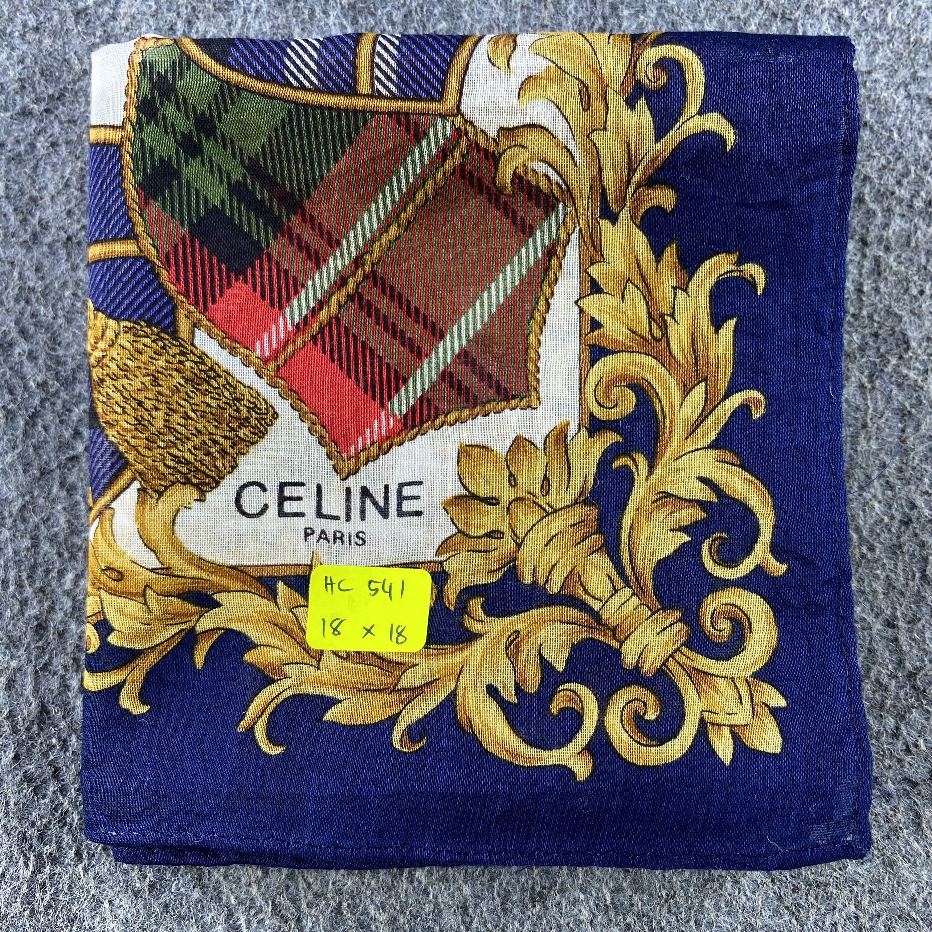 Celine × Vintage Celine Handkerchief/Neckerchief/Bandana HC541 Size ONE SIZE - 5 Thumbnail