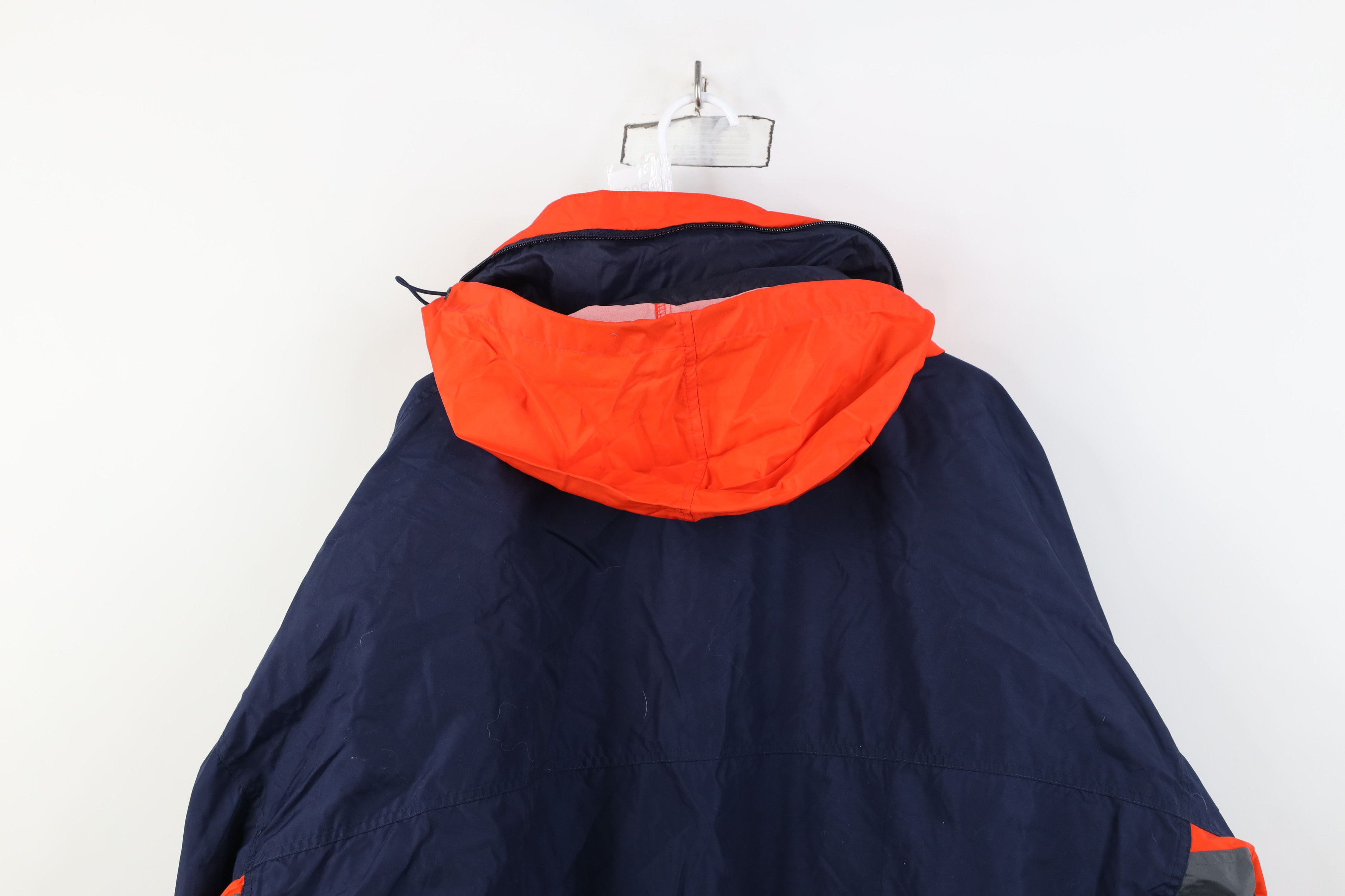 Columbia Vintage 90s Columbia Hooded 2 In 1 Parka Jacket Navy Blue Size US XXL / EU 58 / 5 - 10 Thumbnail