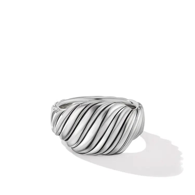David Yurman o1w1db10526 R17536 Size:8/Sculpted Ring in Silver Size ONE SIZE - 1 Thumbnail