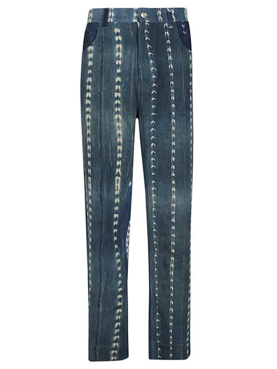 Wales Bonner WALES BONNER Men Denim Pants MS23DE02 CO15599 Blue Size US 36 / EU 52 - 1 Thumbnail
