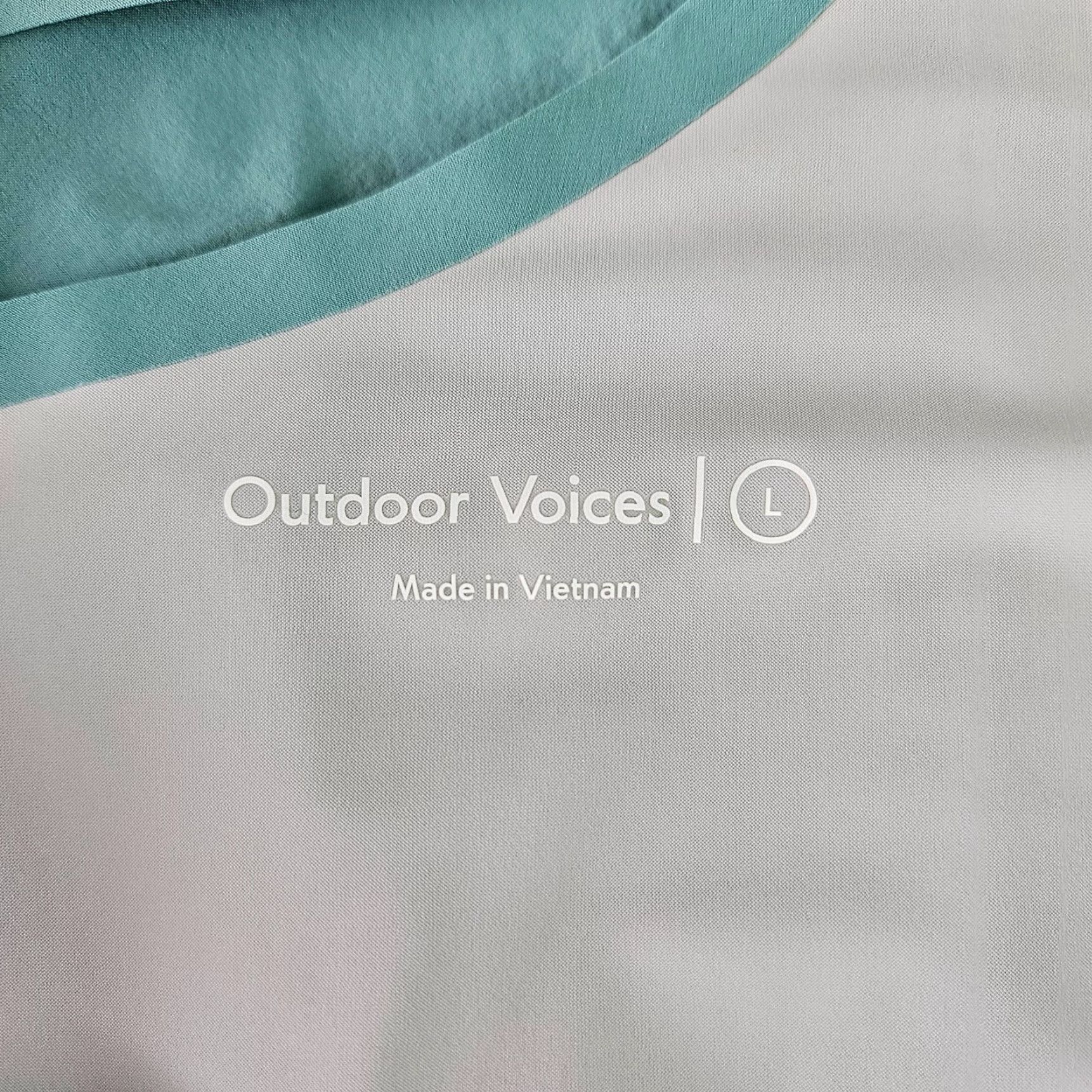 Outdoor Voices Outdoor Voices Womens Exercise Dress L Blue Green Built in Shorts Sleeveless Pullover Fit & Flare Satin? Size 36" / US 14 / IT 50 - 5 Thumbnail